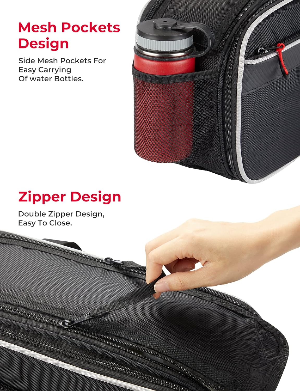 Detalle 2 de KEMIMOTO Saddlebag 24-30L Expandable