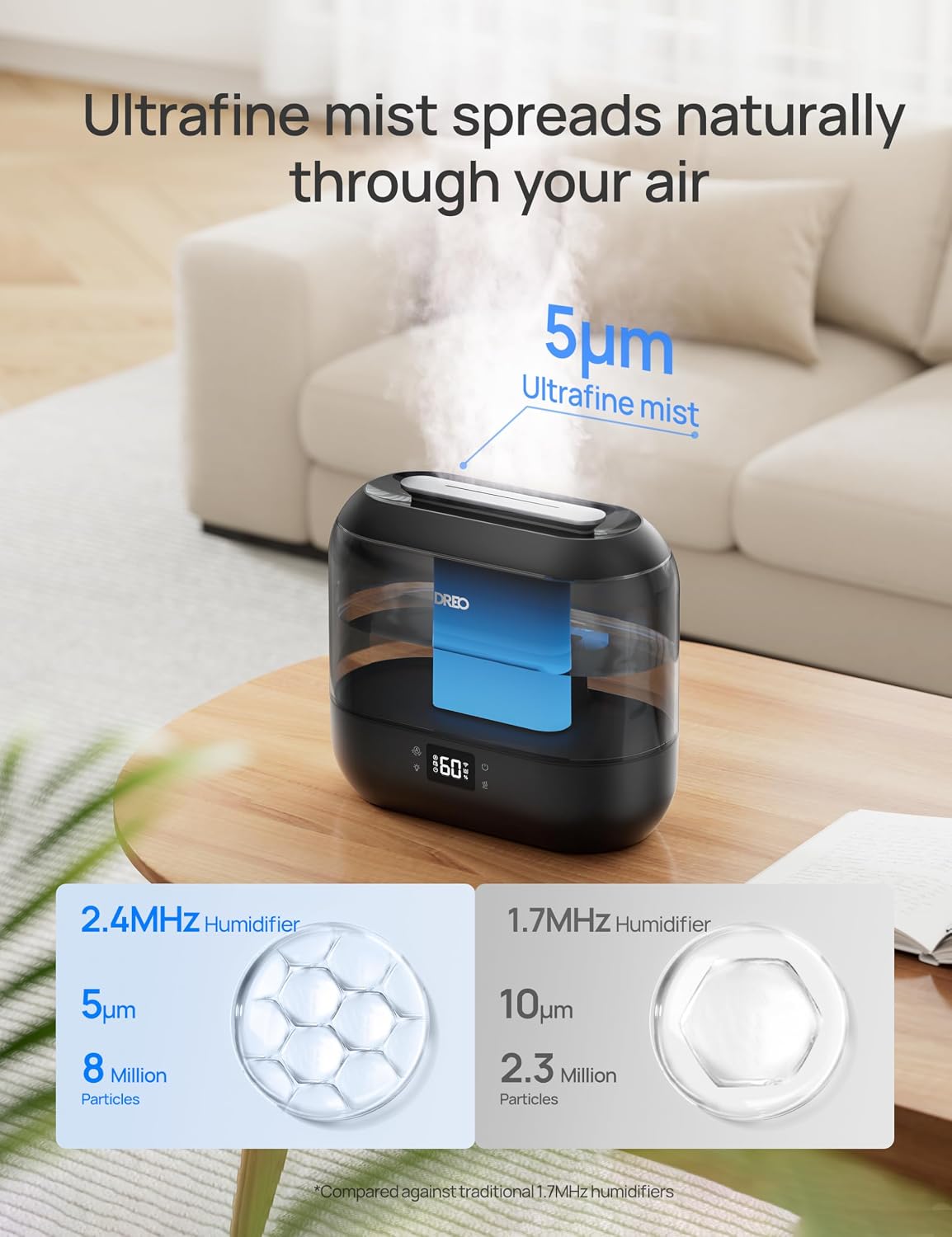 Thumbnail 4 de Dreo Smart Humidifier 4L for Bedroom ๐ง