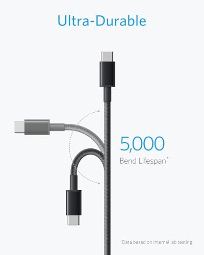 Detalle 2 de Anker USB C Charger Cable 2-Pack (10 ft) – USB-A to USB-C, Braided, 3 m