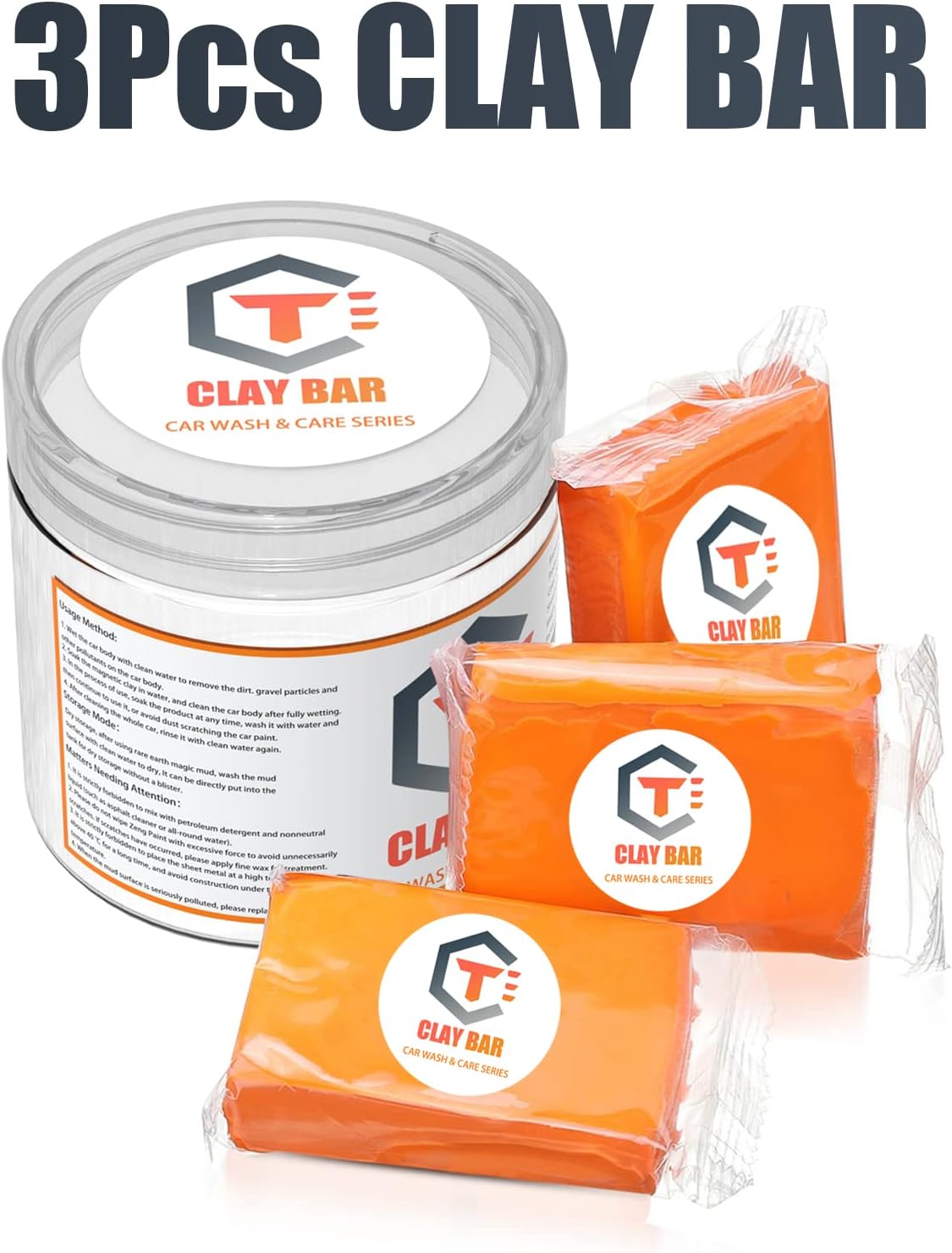 Thumbnail 6 de Fox·Bunny Clay Bar Car Detailing Clay Premium 3 Pack (100g) with Storage Box