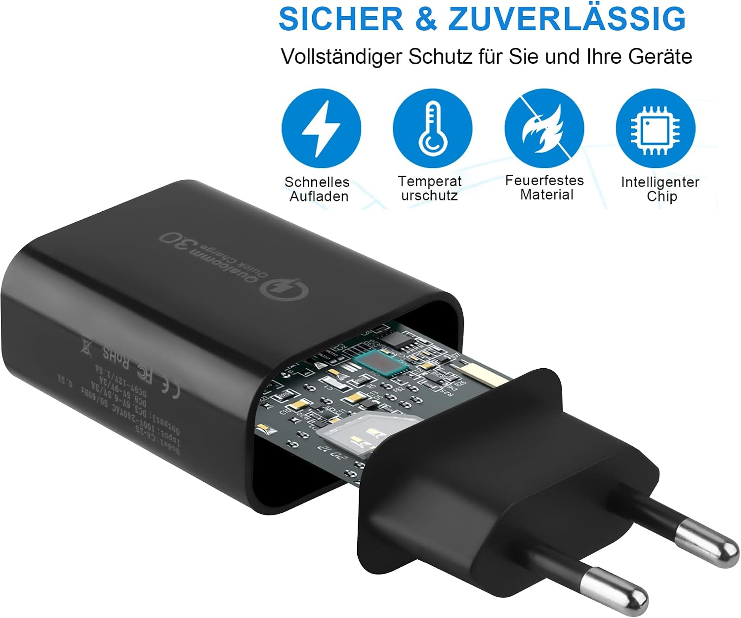 Detalle de KAIMENGLONG USB Ladegerät 18W