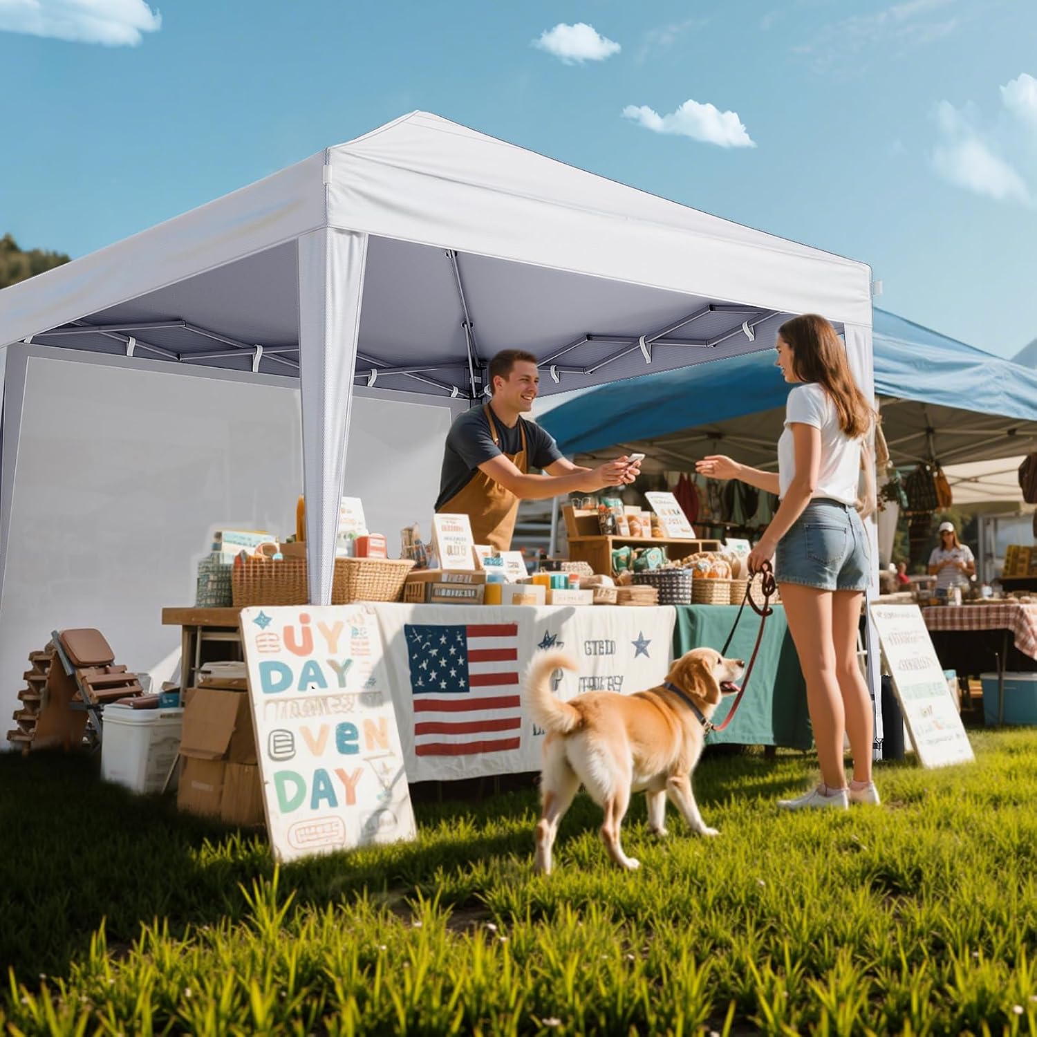 Thumbnail 6 de Driftalia WF250001 10x10 Pop-Up Canopy Tent with UPF 50+ Sidewalls