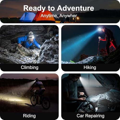 Thumbnail 7 de GloworPath Led Headlamp Rechargeable motion sensor 🚨