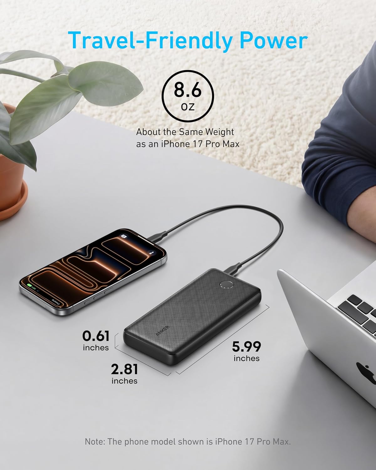 Thumbnail 5 de Anker Power Bank PowerCore Slim 10000: Ultra-Compact 10,000mAh with USB-C