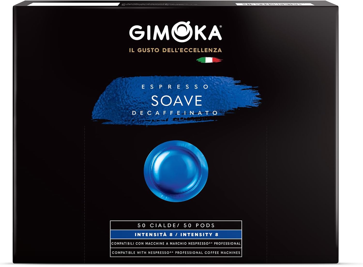 Detalle de Gimoka Espresso alla Nocciola 100% Arabica – 50 Capsule per Nespresso Professional (Zenius e Gemini) – Intensità 8