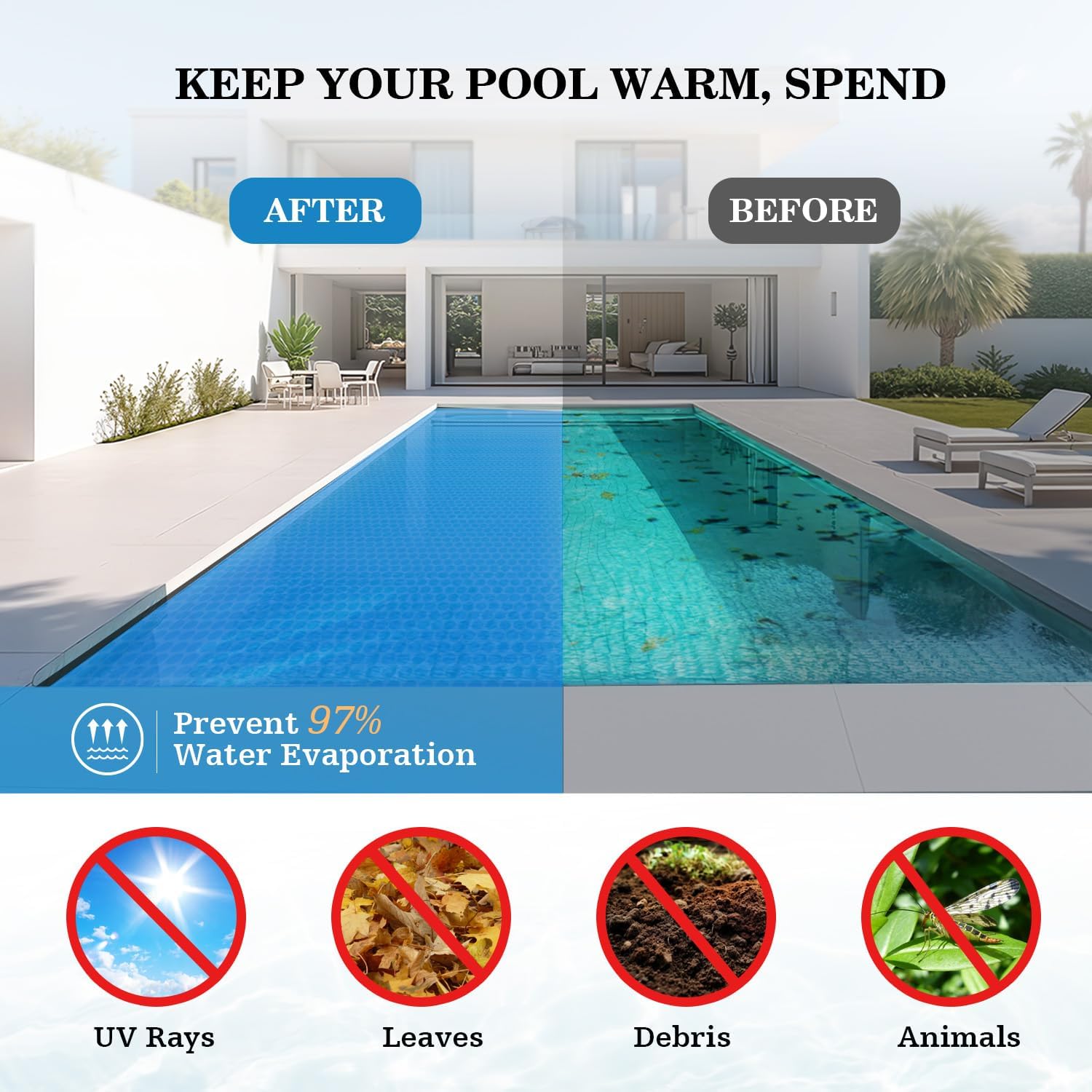 Thumbnail 4 de UIRWAY Solar Pool Cover 16 mil