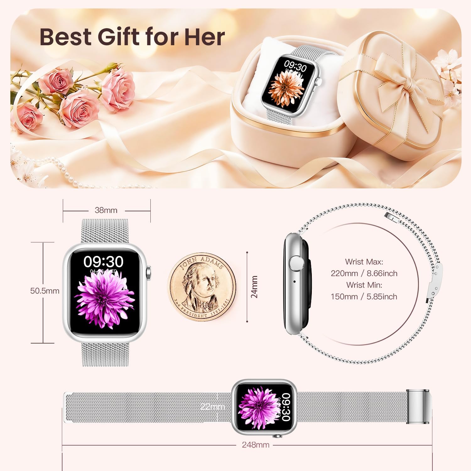 Thumbnail 6 de Women Smartwatch Fitness Tracker for Lady 1.83