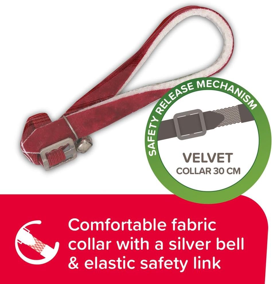 Detalle 2 de Beaphar Soft Flea Collar for Cats – 8 Weeks Flea Repellent, Adjustable Velvet Collar