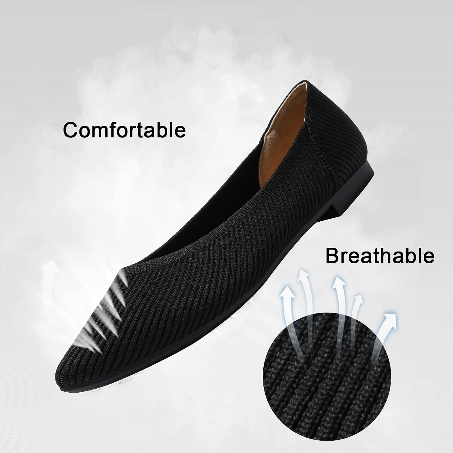 Thumbnail 2 de TINGRISE Women's Pointed Toe Flats