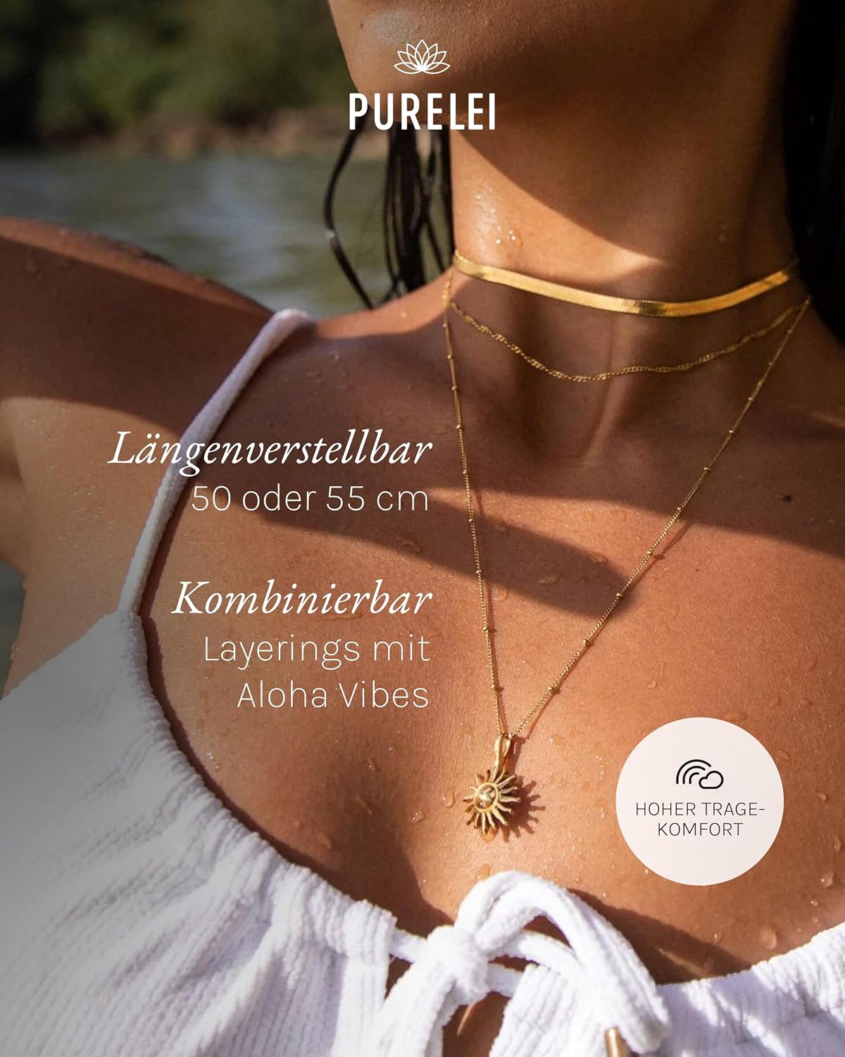 Thumbnail 5 de Purelei Sun Kette 40–45 cm Halskette Damen