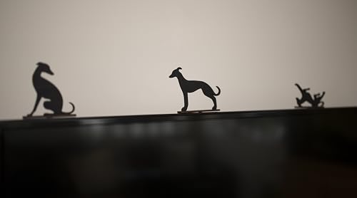 Detalle 2 de Acrylic Whippet/Greyhound Silhouette Ornaments – Set of 5