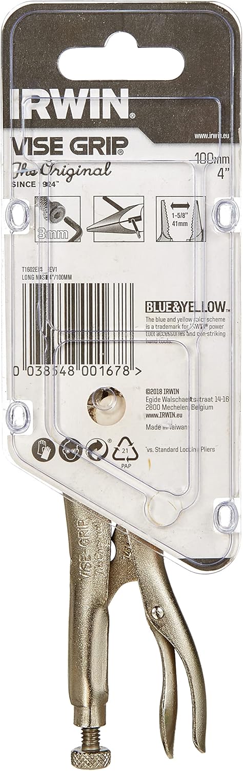 Thumbnail 2 de IRWIN VISE-GRIP 4-Inch long nose locking pliers