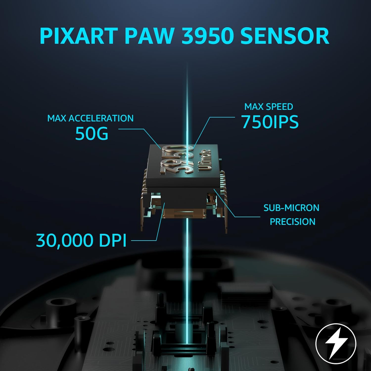 Thumbnail 1 de Rapoo VT3PRO MAX wireless gaming mouse with 8K polling and PAW 3950 optical sensor