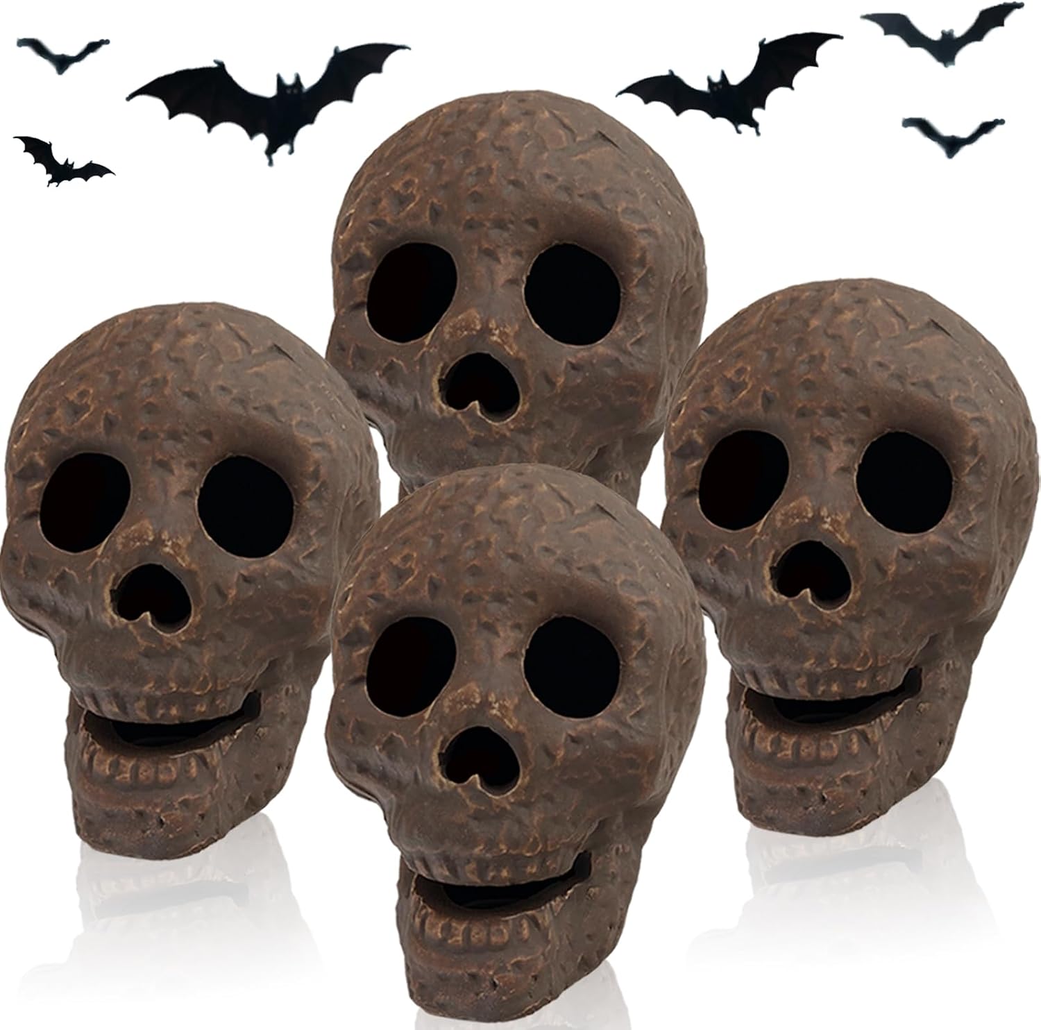 Detalle de CAAHANJIA Ceramic Skull Decor, Light Brown