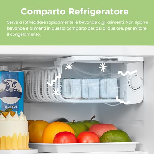Detalle 2 de COMFEE' RCD50RE2EURT(E) Mini Frigo 47L – Design retrò, compatto e versatile