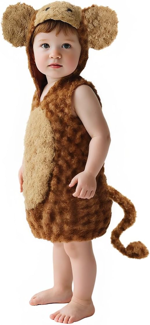 Detalle de HOMELEX Baby Animal Costume Halloween Romper, Hooded One-Piece, 3-36M