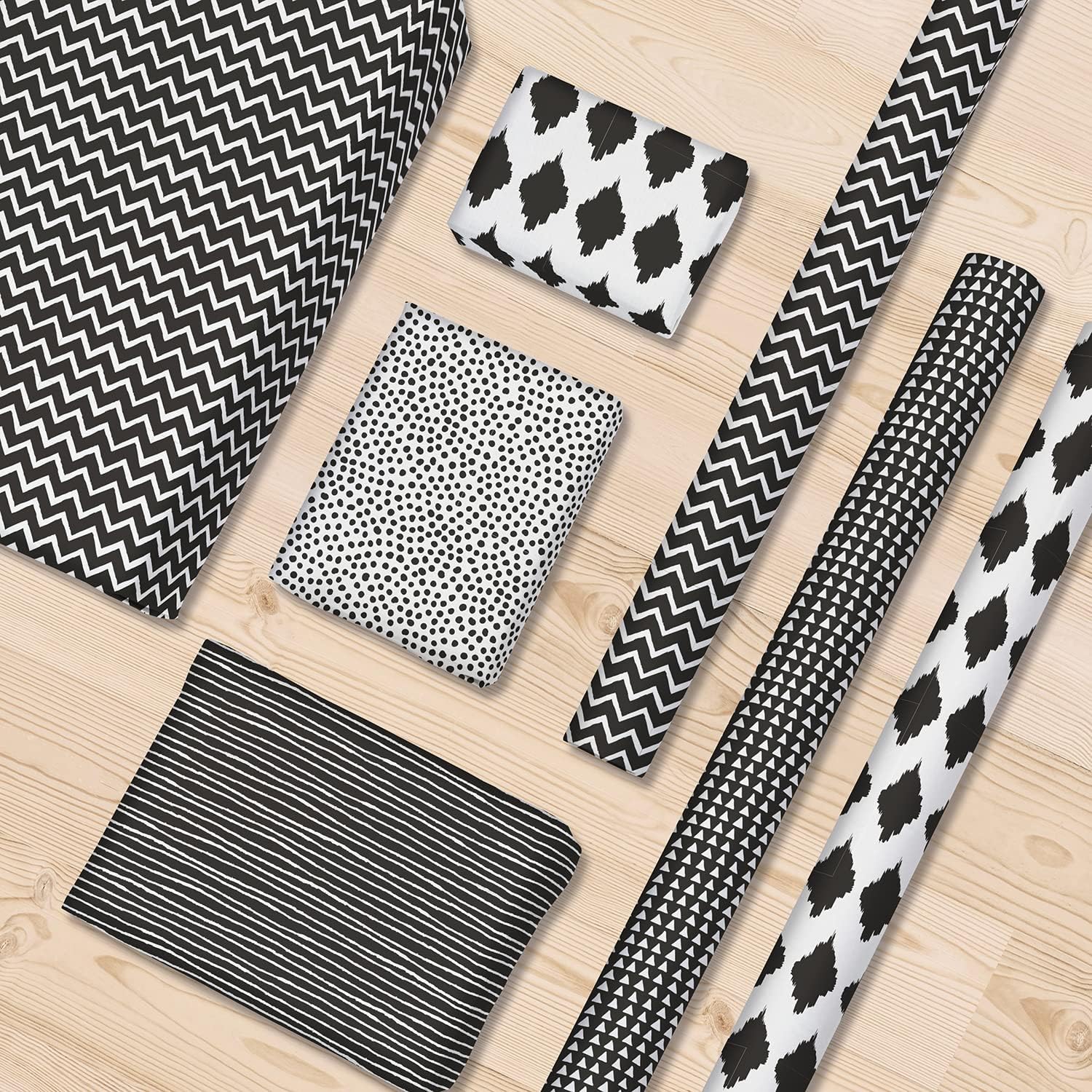 Thumbnail 4 de Clairefontaine 211416AMZC cadeaupapier, 12 rollen met geometrisch motief