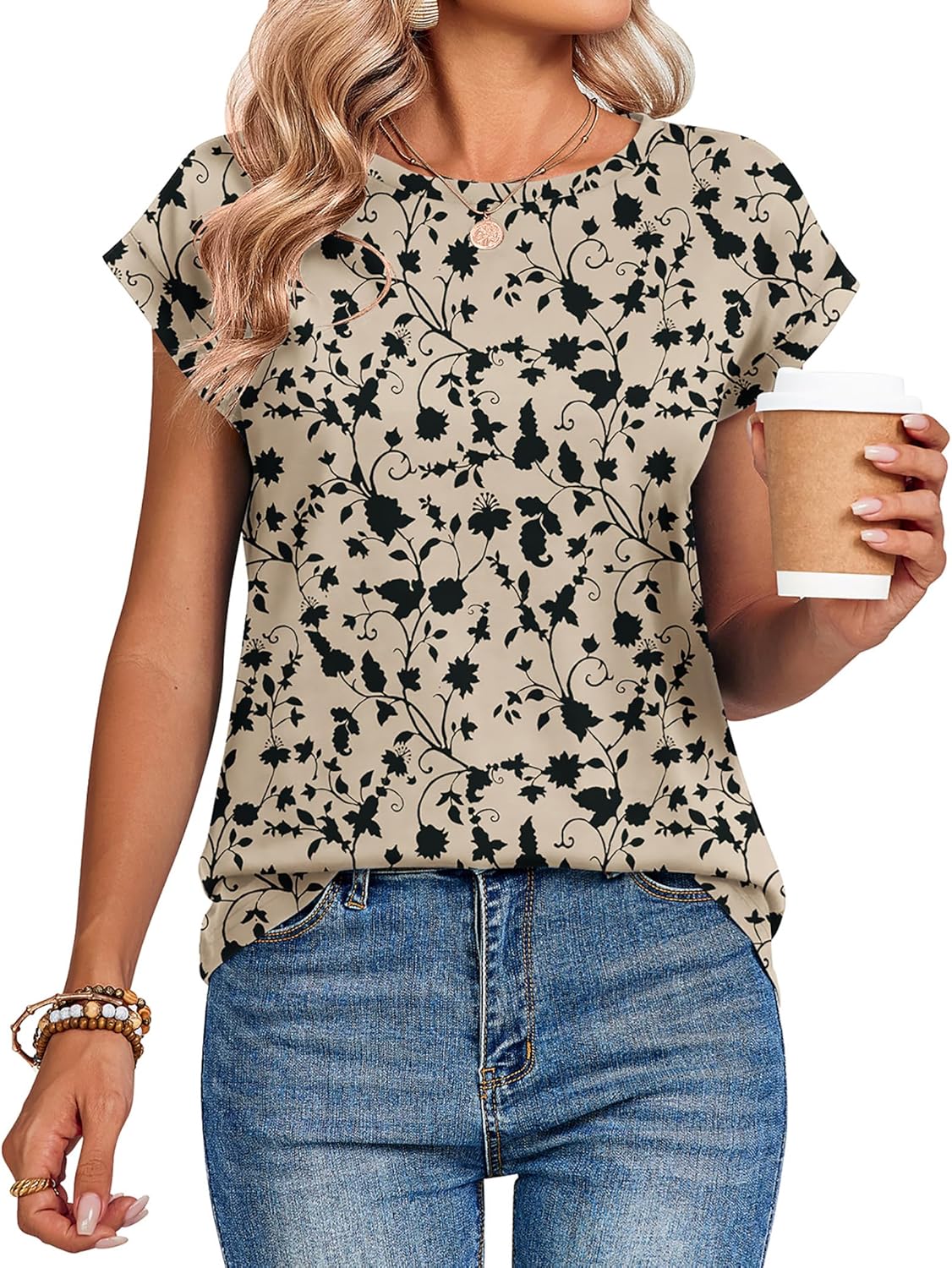 Thumbnail 2 de Zeagoo Women's Summer Casual Cap Sleeve Tops: Versatile, Year-Round Layering