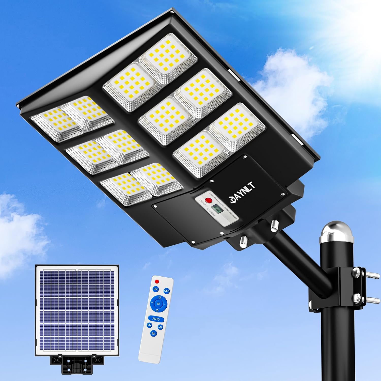 Detalle de JAYNLT Y-2000W 60000LM farola solar exterior