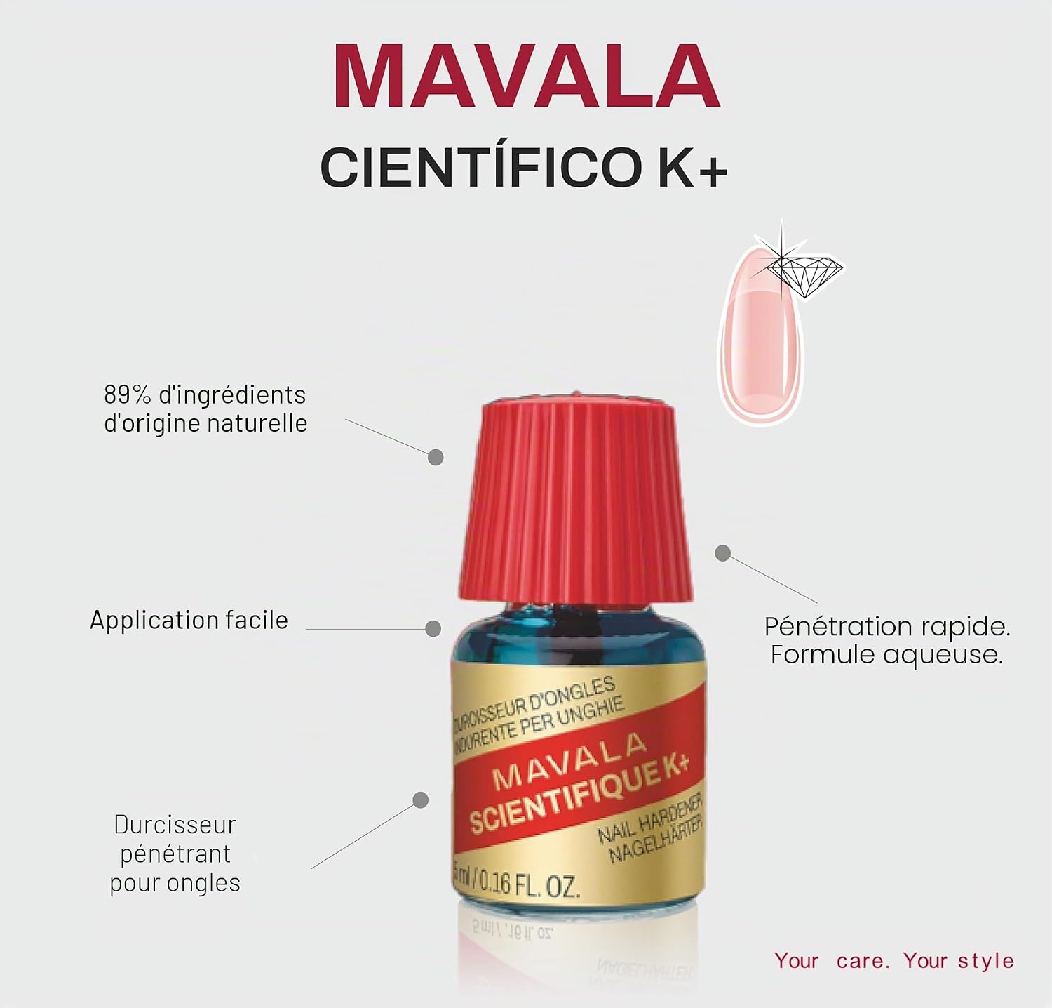 Thumbnail 2 de Mavala Durcisseur d'Ongles Pro Keratin K+ 5ml – Renforce, protège et densifie la plaque cornée