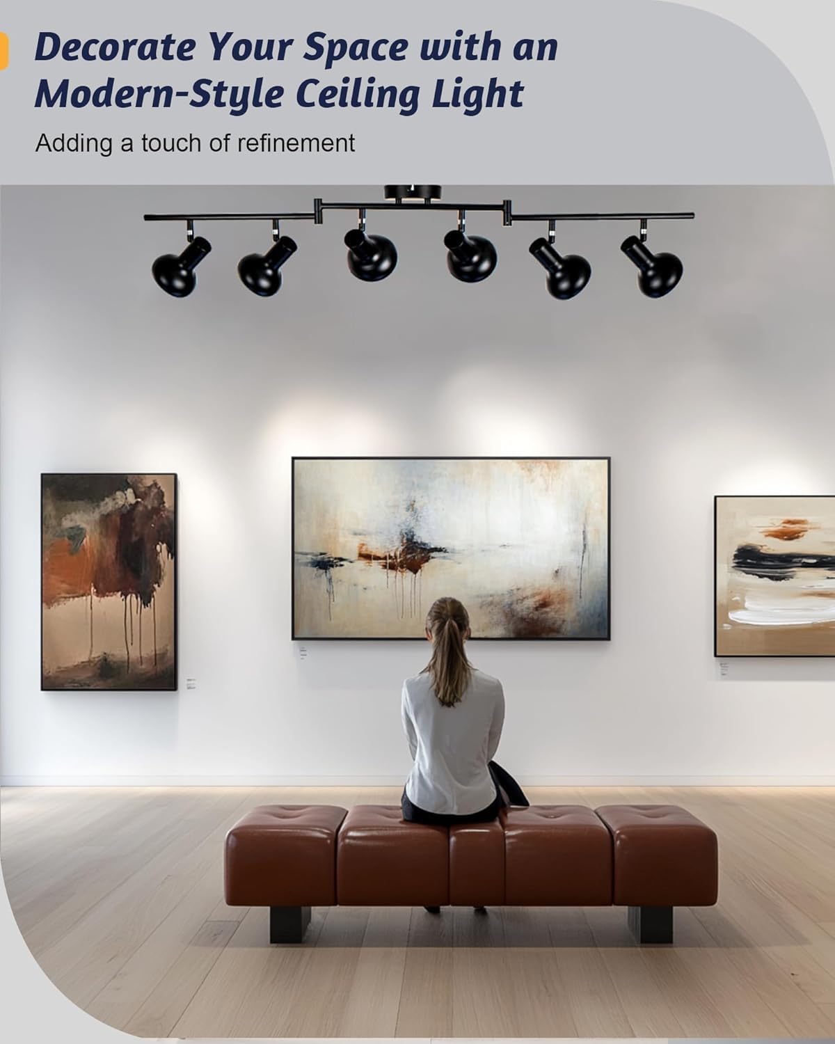 Thumbnail 6 de HiBay 6 Way Spotlights Black ceiling light
