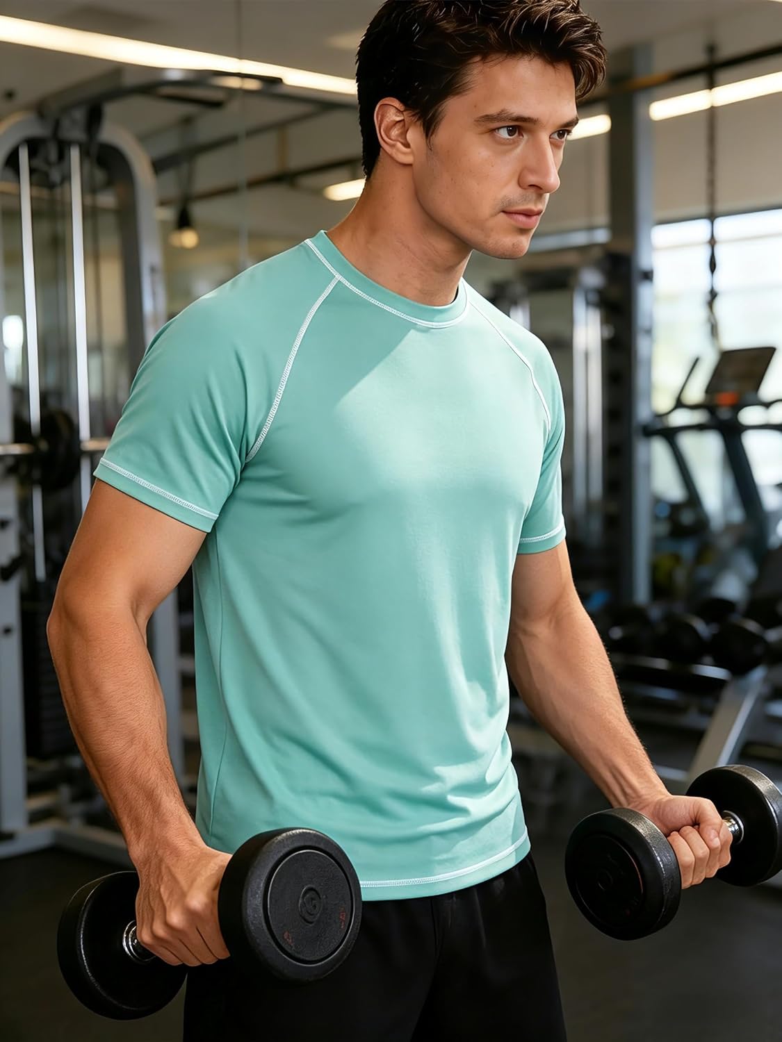 Thumbnail 5 de YuKaiChen Men's Rash Vest UPF 50+ Rash Guards: Short Sleeve UV Protection for Water Sports