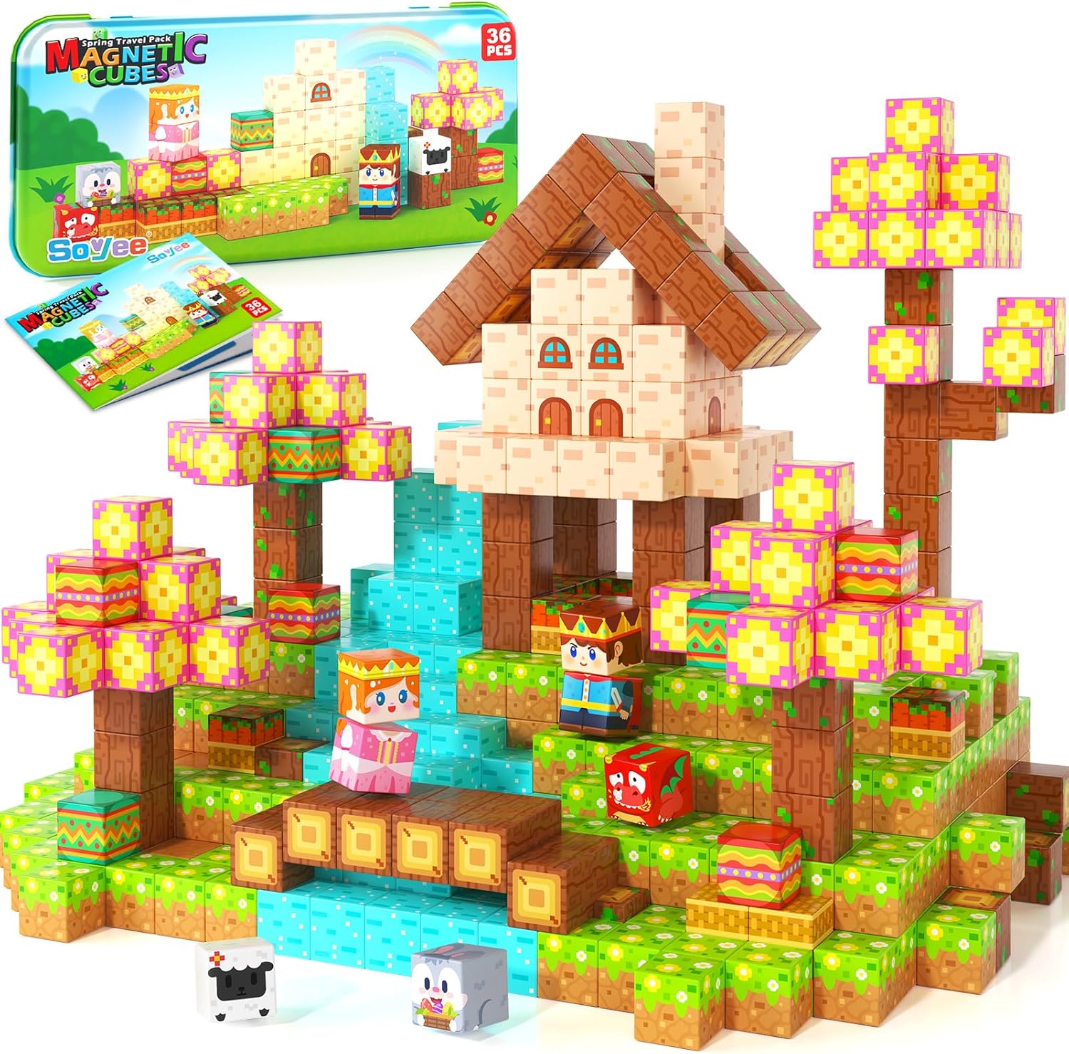 Detalle de Mini Magnetic Blocks Travel Set 36 Pieces