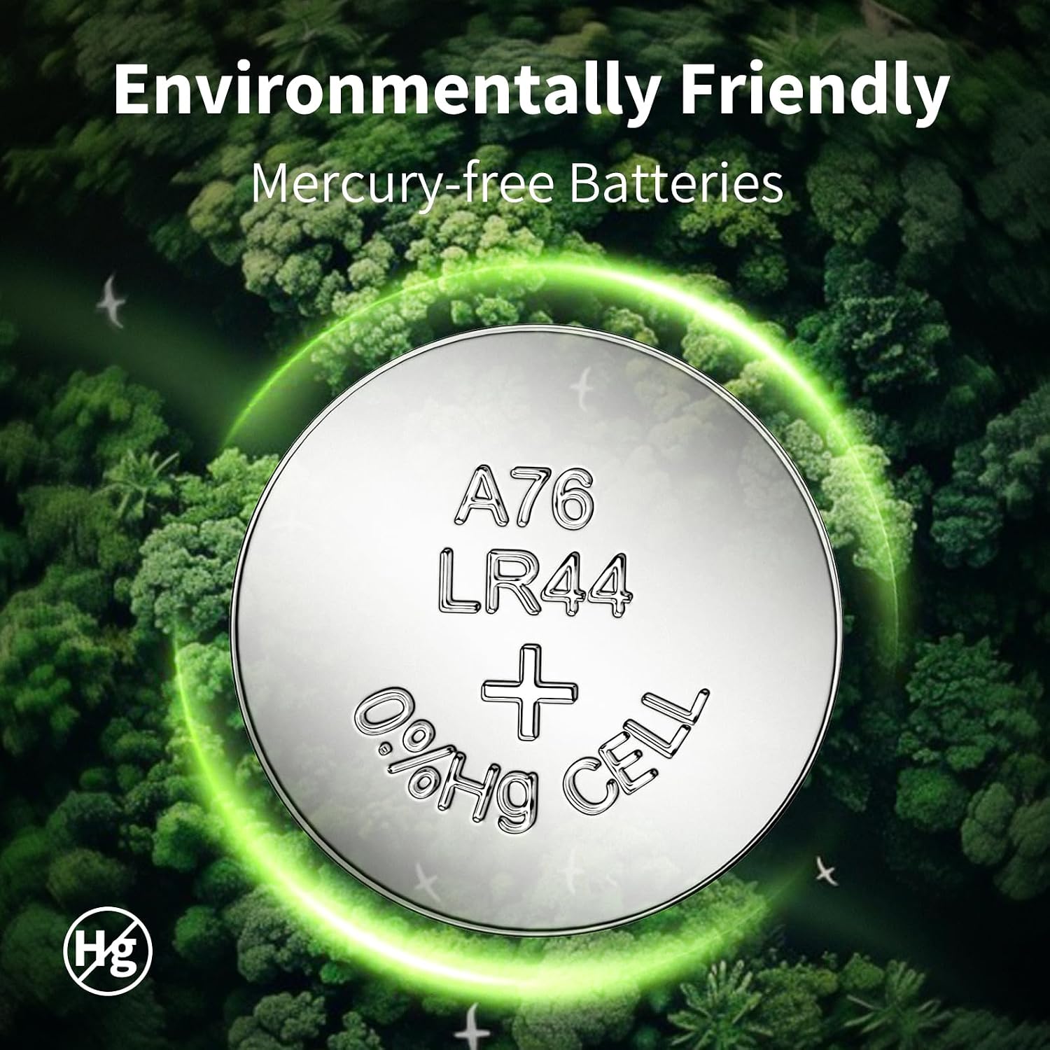 Detalle 2 de NICEBATT LR44 Batteries 60 Pack (AG13, L1154F 357 303 SR44 A76) Premium Alkaline 1.5V Coin Cell
