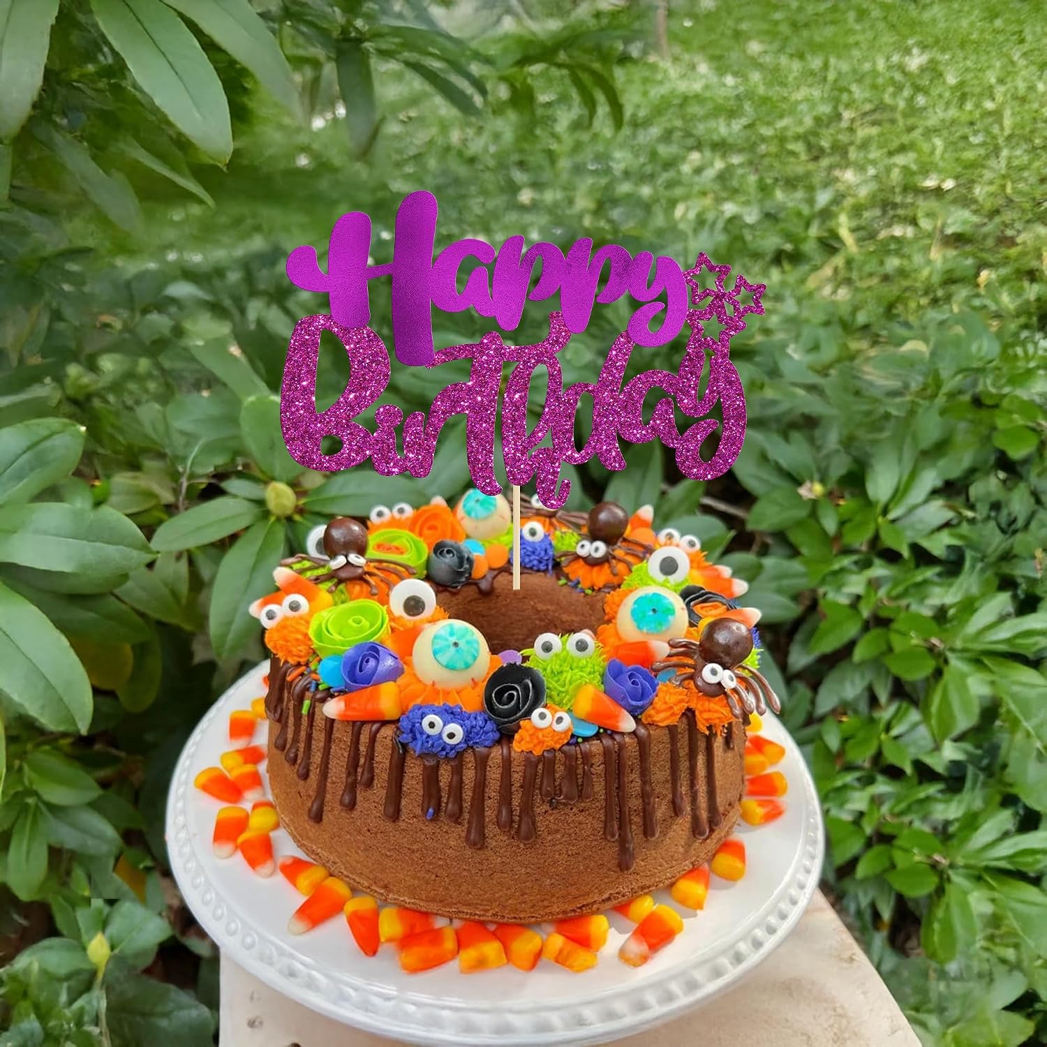 Thumbnail 5 de Ephlyn Birthday Cake Topper Purple