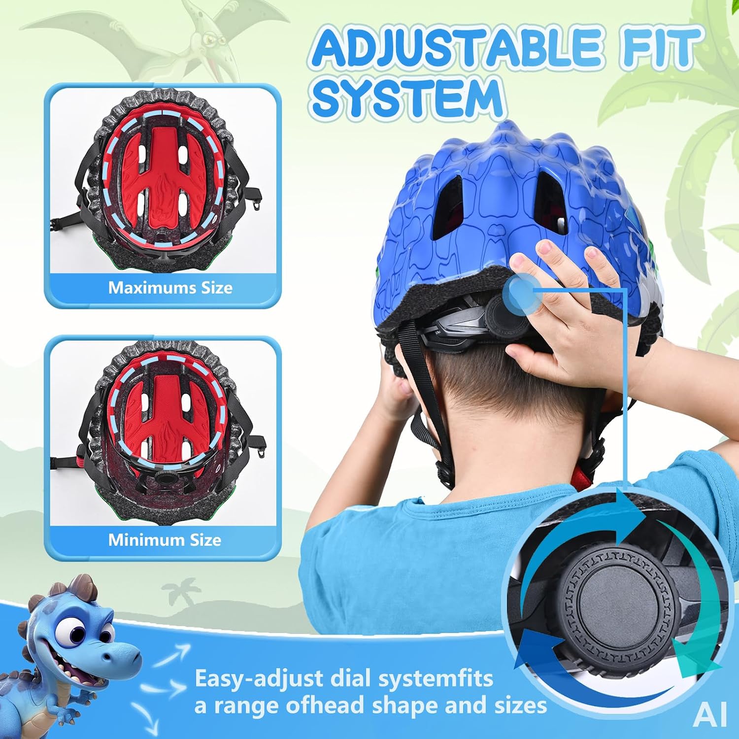 Detalle de Safuty1st SFT-B032 Kids’ Bike Helmet Set with Adjustable Fit and Protective Pads