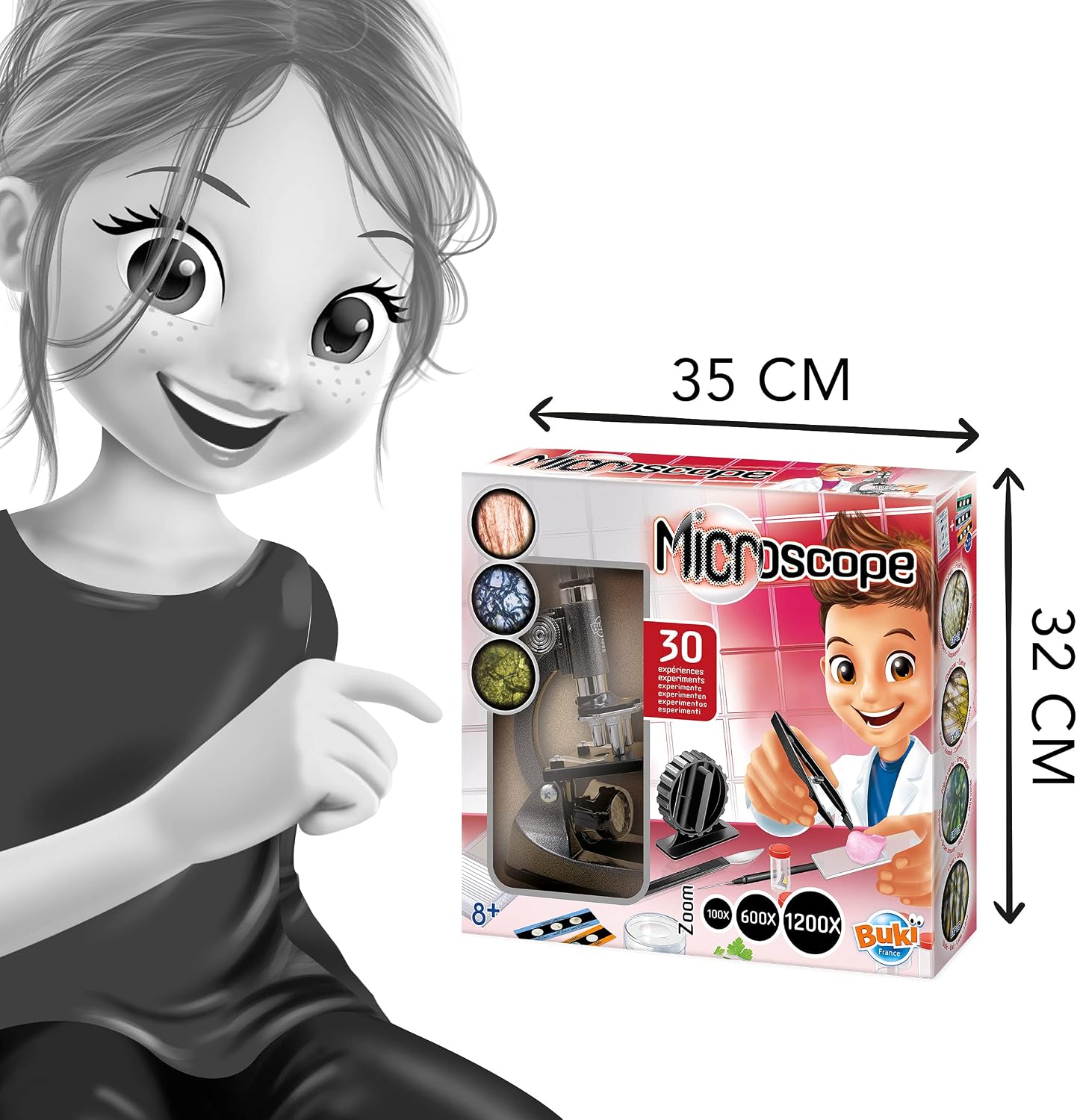 Detalle de Buki MS907B – Microscope 30 expériences
