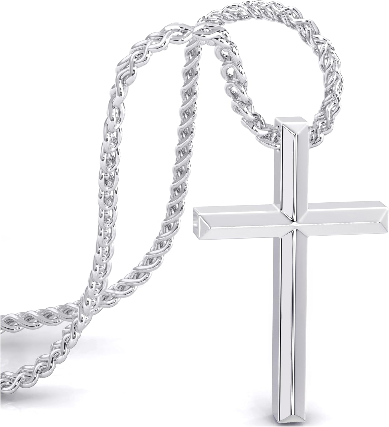 Thumbnail 6 de SERASAR Premium Collana Uomo [Trust] in acciaio chirurgico 316L – impermeabile, chiusura sicura, portagioie incluso