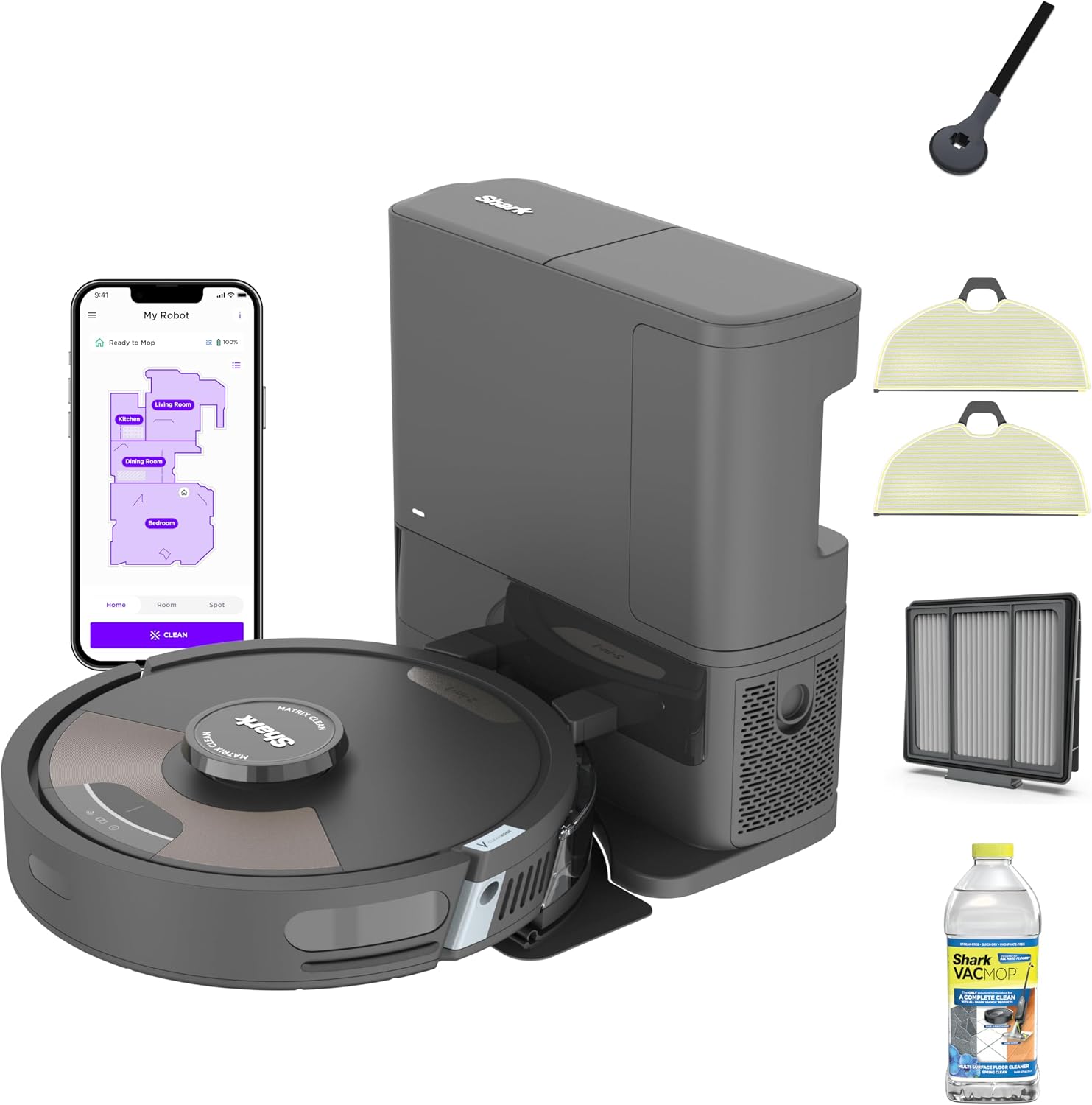 Detalle 1 de Shark Robot Vacuum and Mop UR2650WS