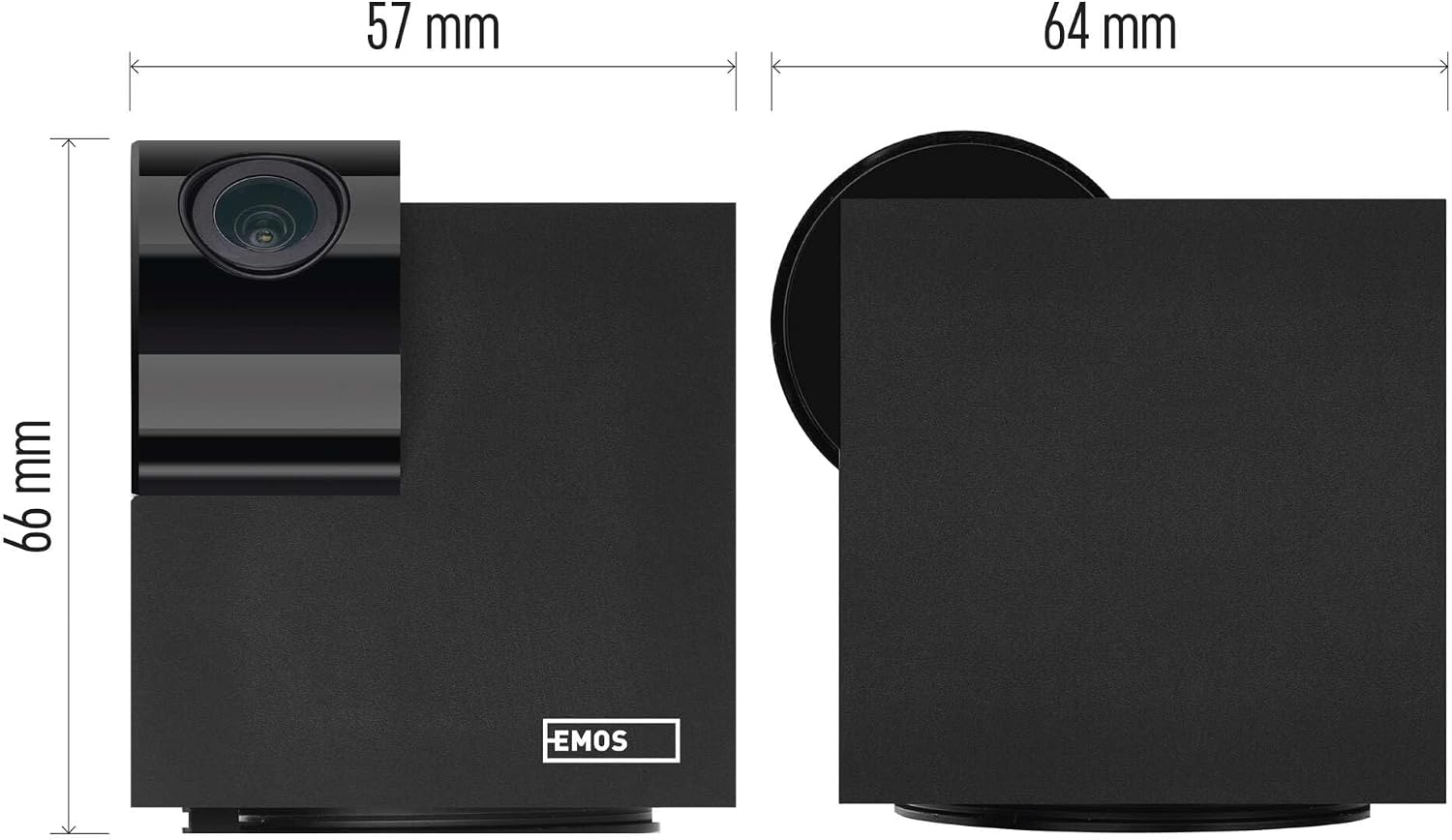 Detalle 2 de EMOS IP-110 CUBEV2 kamera wewnętrzna Wi-Fi 3 MP, obrotowa, z trybem nocnym