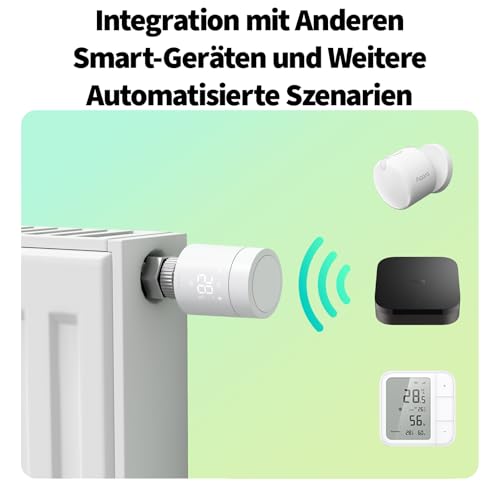 Detalle de Aqara Smartes Heizkörperthermostat W600 – Thread/Zigbee, Matter kompatibel