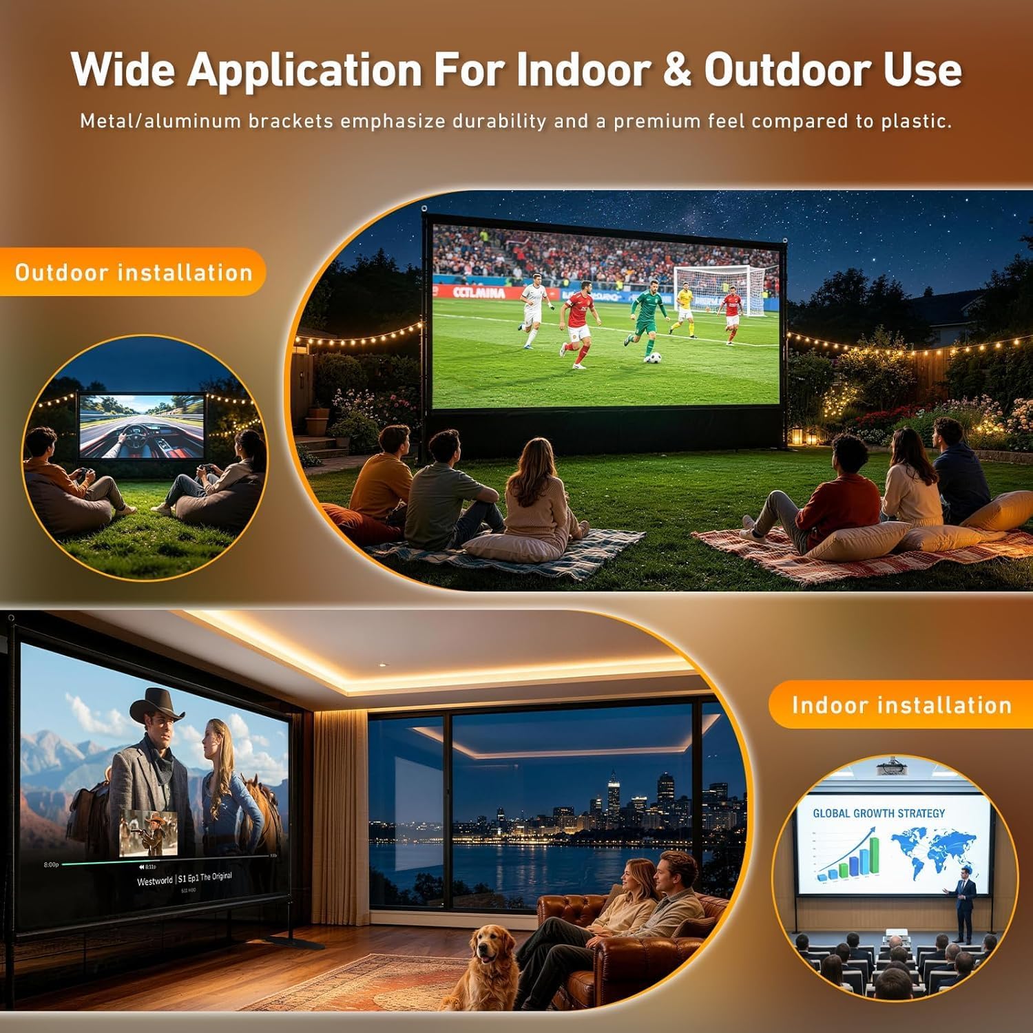 Detalle de Projector Screen, 150-Inch