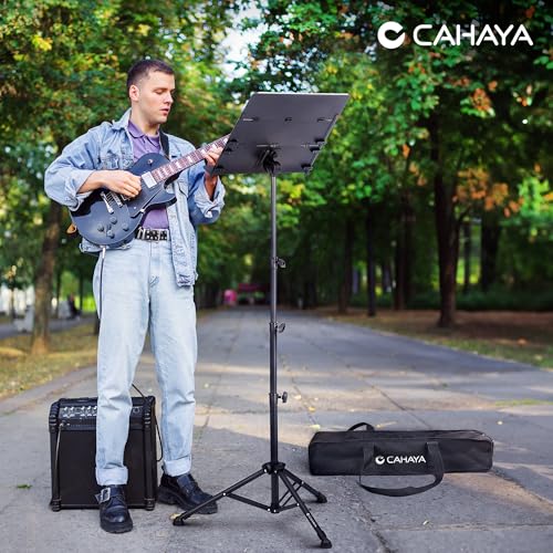 Thumbnail 7 de CAHAYA Atril Triple de Altura Plegable CY000009-1: altura 78–170 cm, negro mate