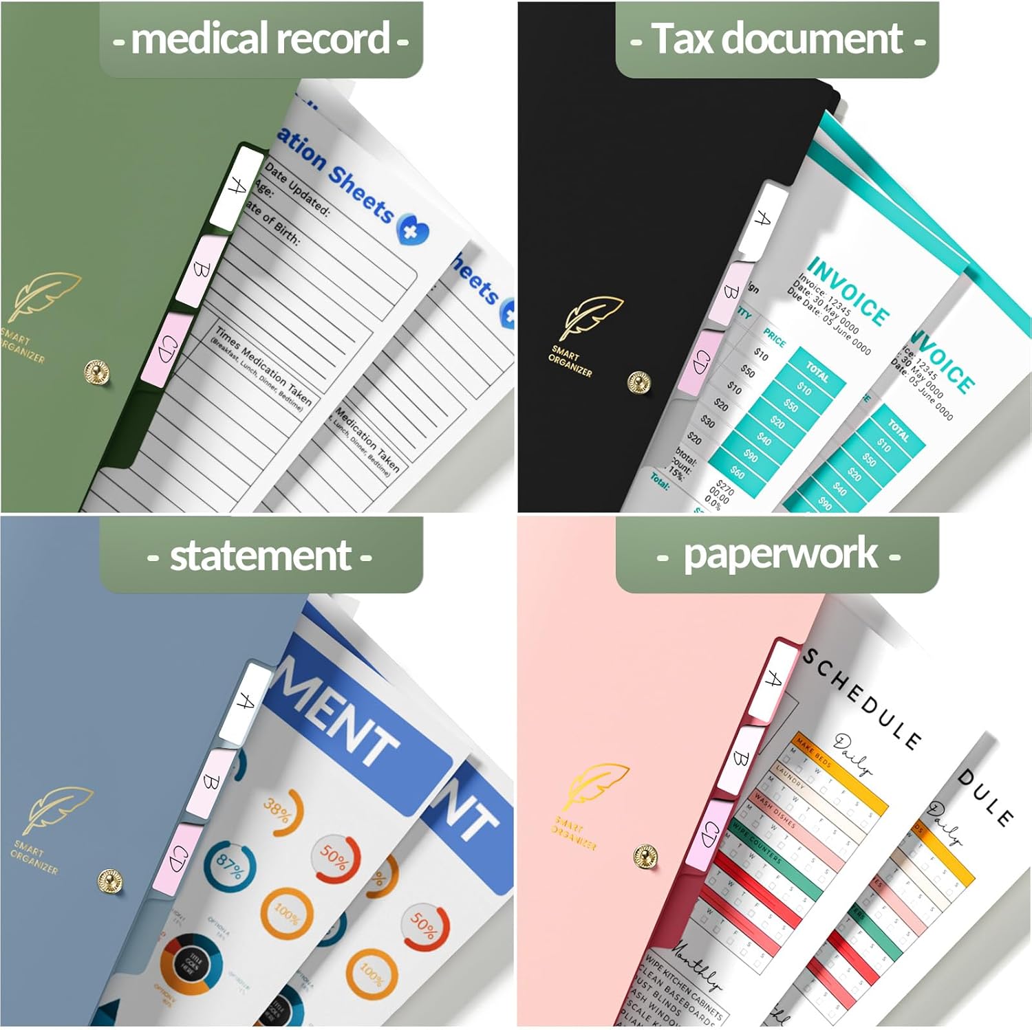 Thumbnail 6 de Sooez Accordion File Organizer, Letter Size