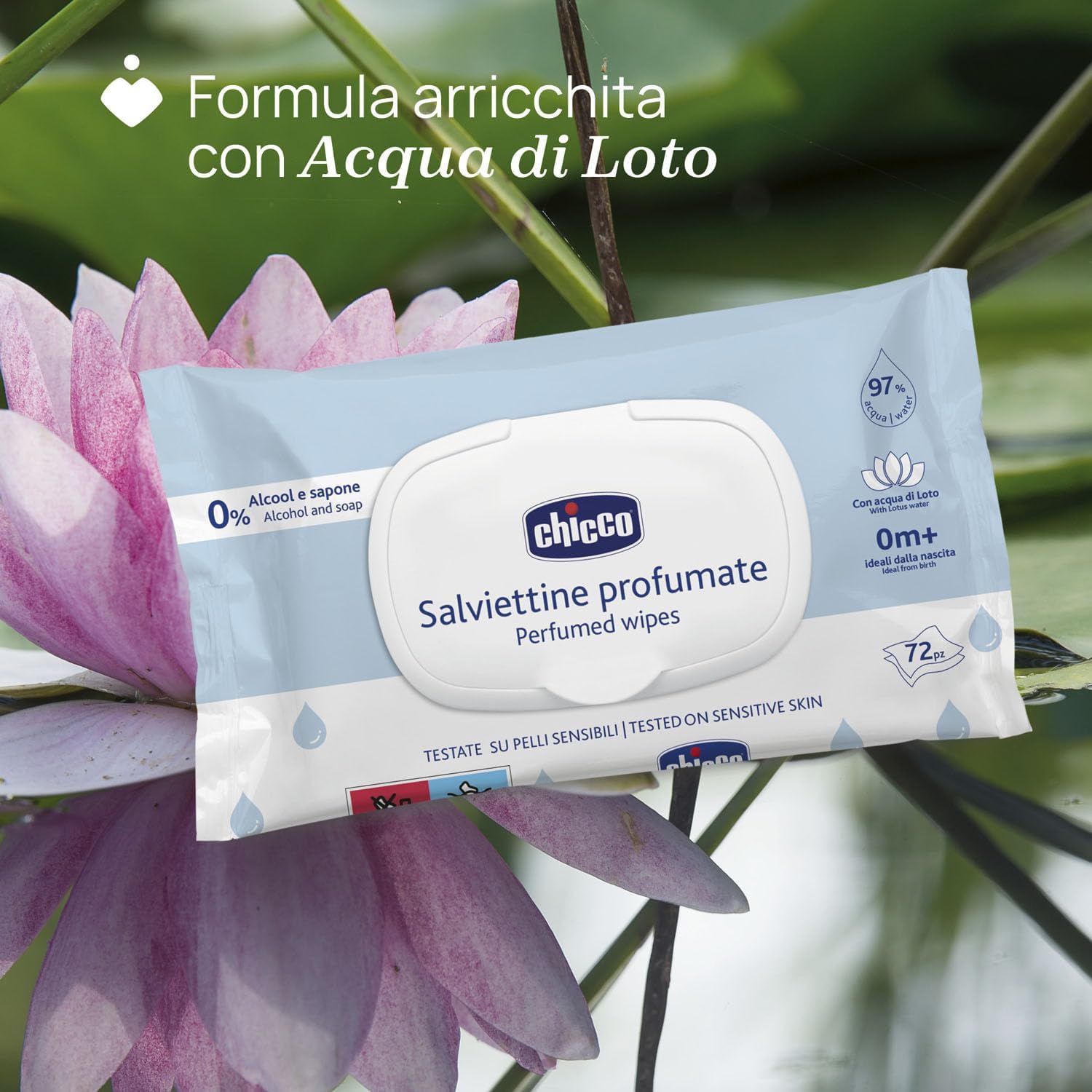 Thumbnail 4 de Chicco Salviette multiuso per neonati senza alcool, confezione multipla da 864 salviette (12×72)