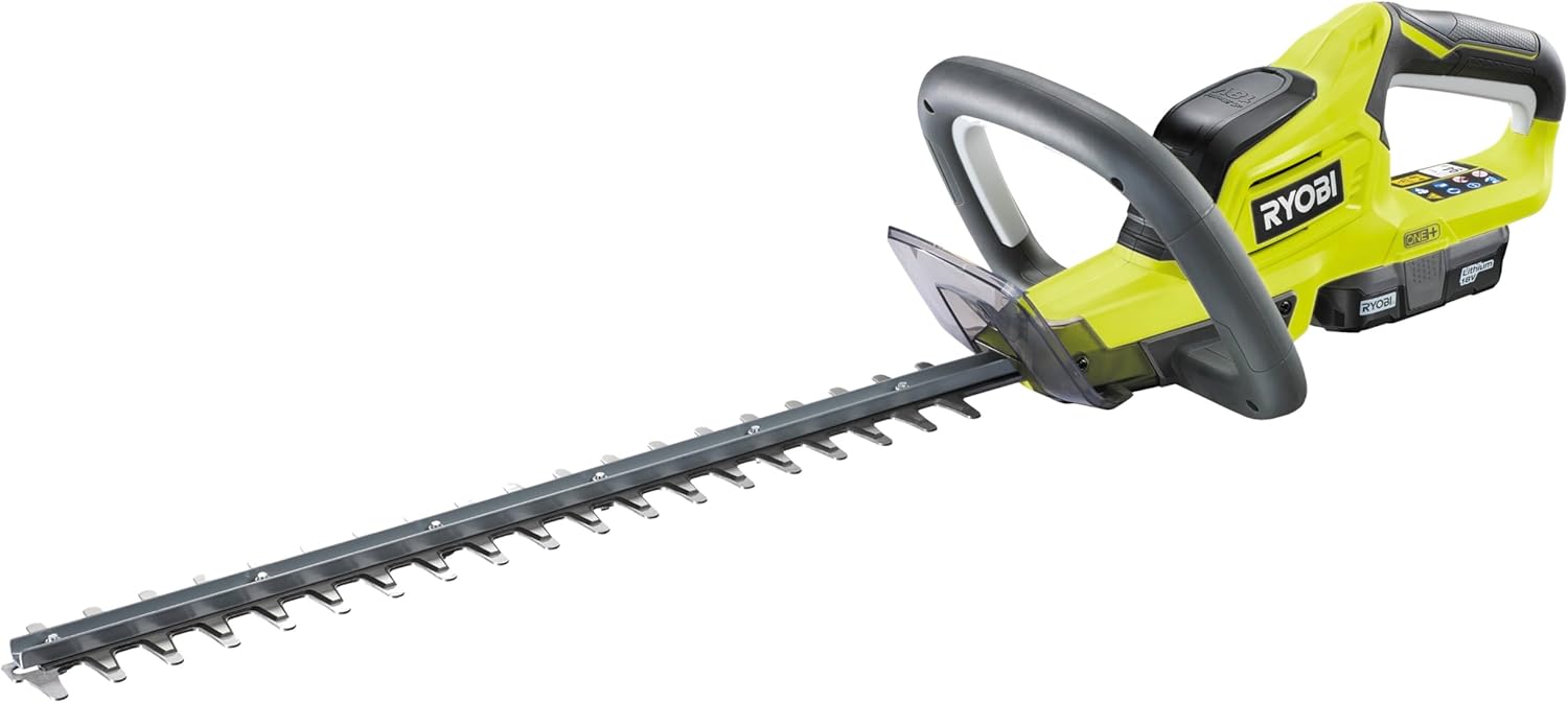 Detalle 2 de Ryobi RHT1845LT25M20 Kit Tagliasiepi e Tagliabordi a Batteria 18V ONE+ con 2.0 Ah e Caricabatterie