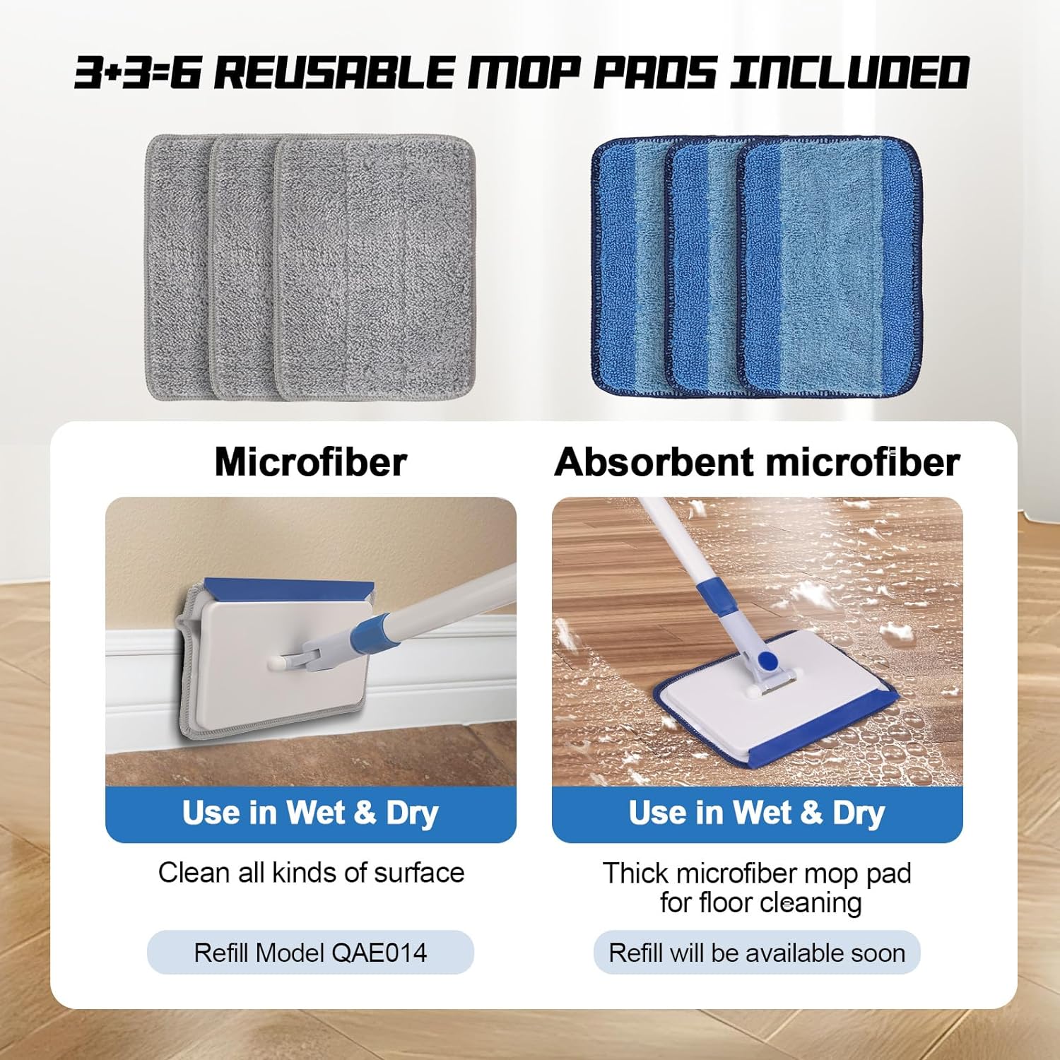 Thumbnail 3 de Qaestfy Skirting Board Cleaner Mop