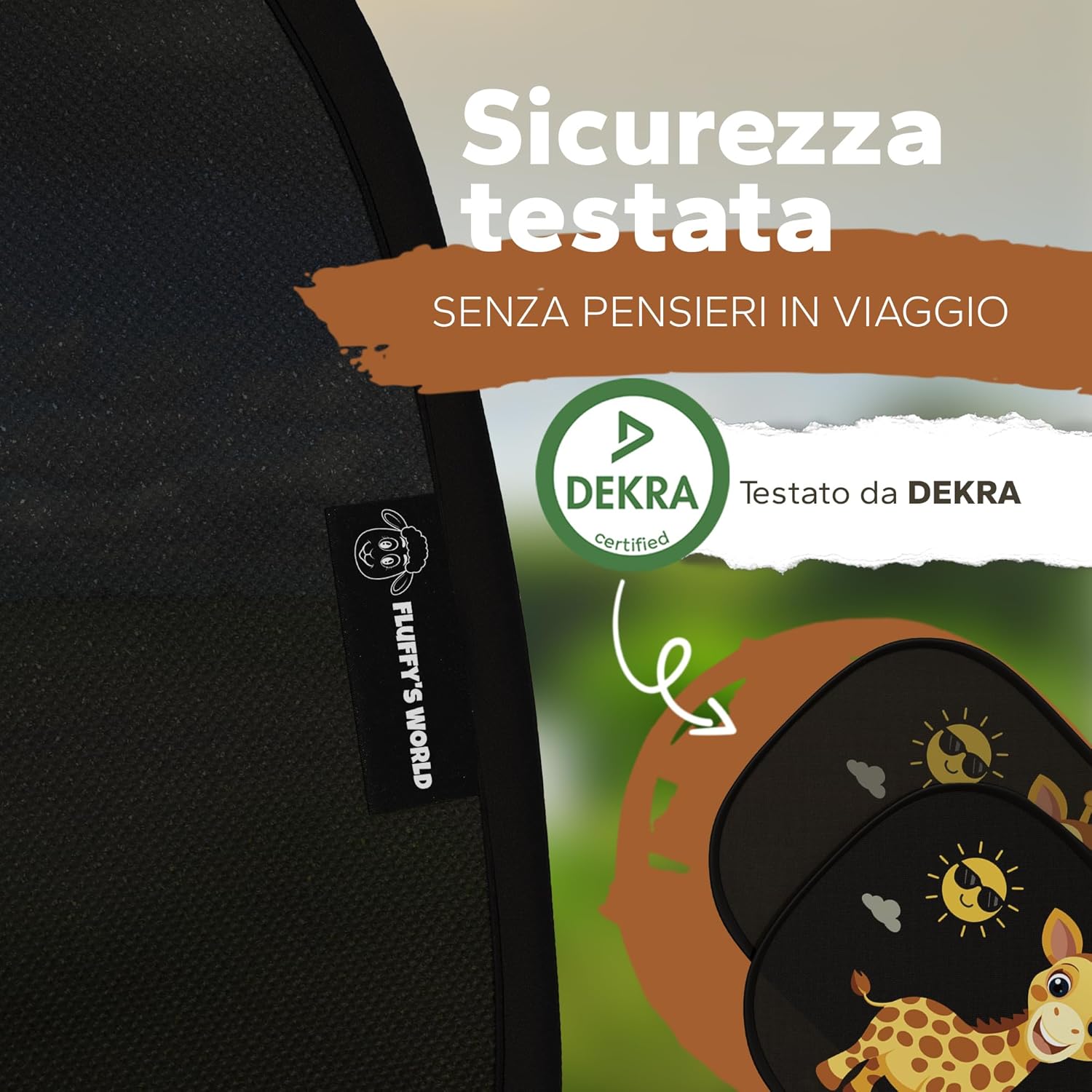 Thumbnail 3 de Parasole per auto Baby – Giraffa per finestrini laterali