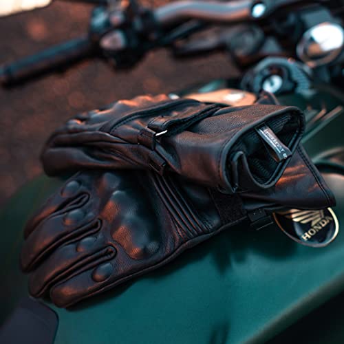 Detalle 2 de Harssidanzar KM048UK Winter Motorcycle Gloves, Thinsulate-lined