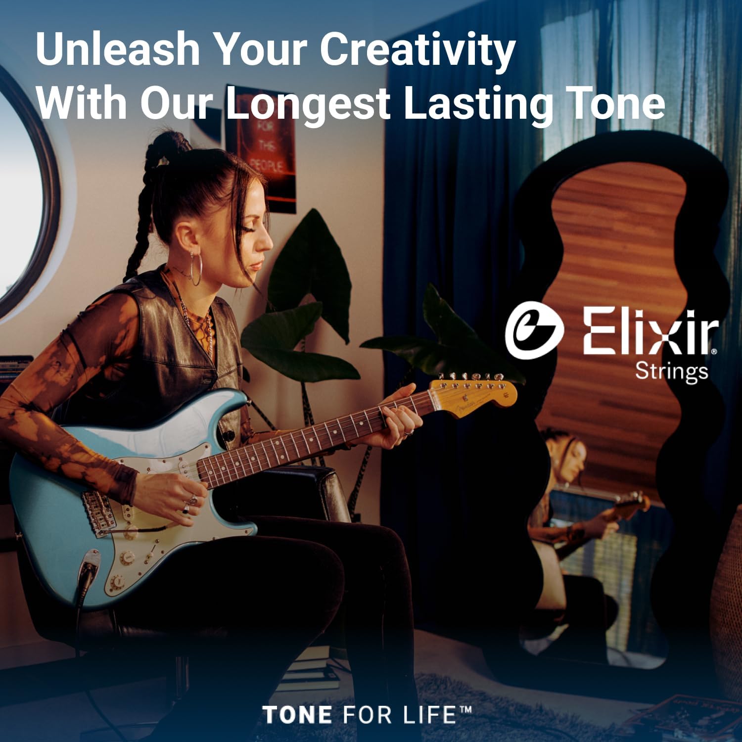Detalle de Elixir Electric Guitar Strings: Nickel Plated Steel with NANOWEB, Light 10-46 (6-String Set)