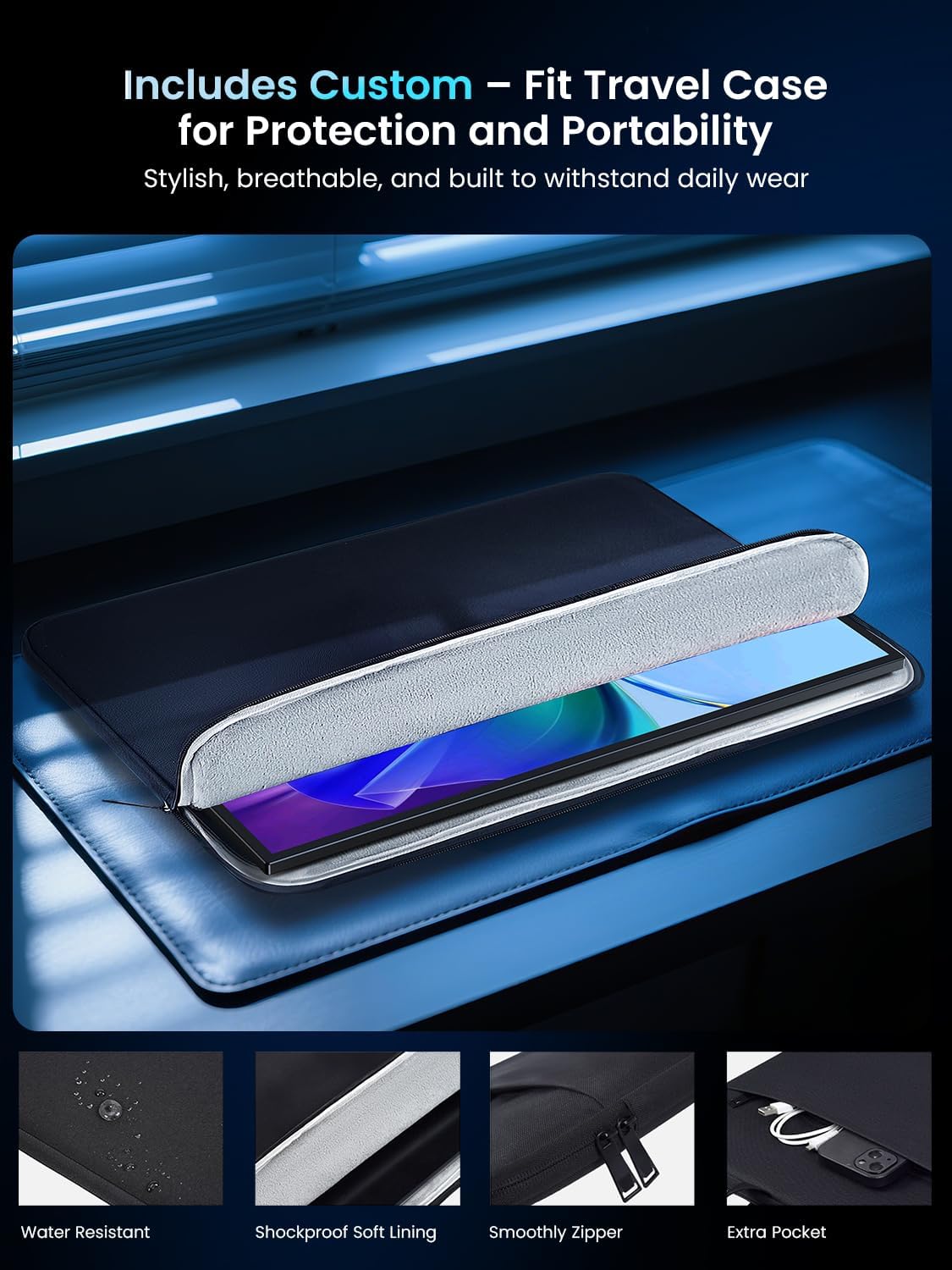 Thumbnail 6 de UPERFECT Portable Monitor 18.5-inch 120Hz Touchscreen (FHD, FreeSync, IPS) with VESA & 180° Adjustable Stand