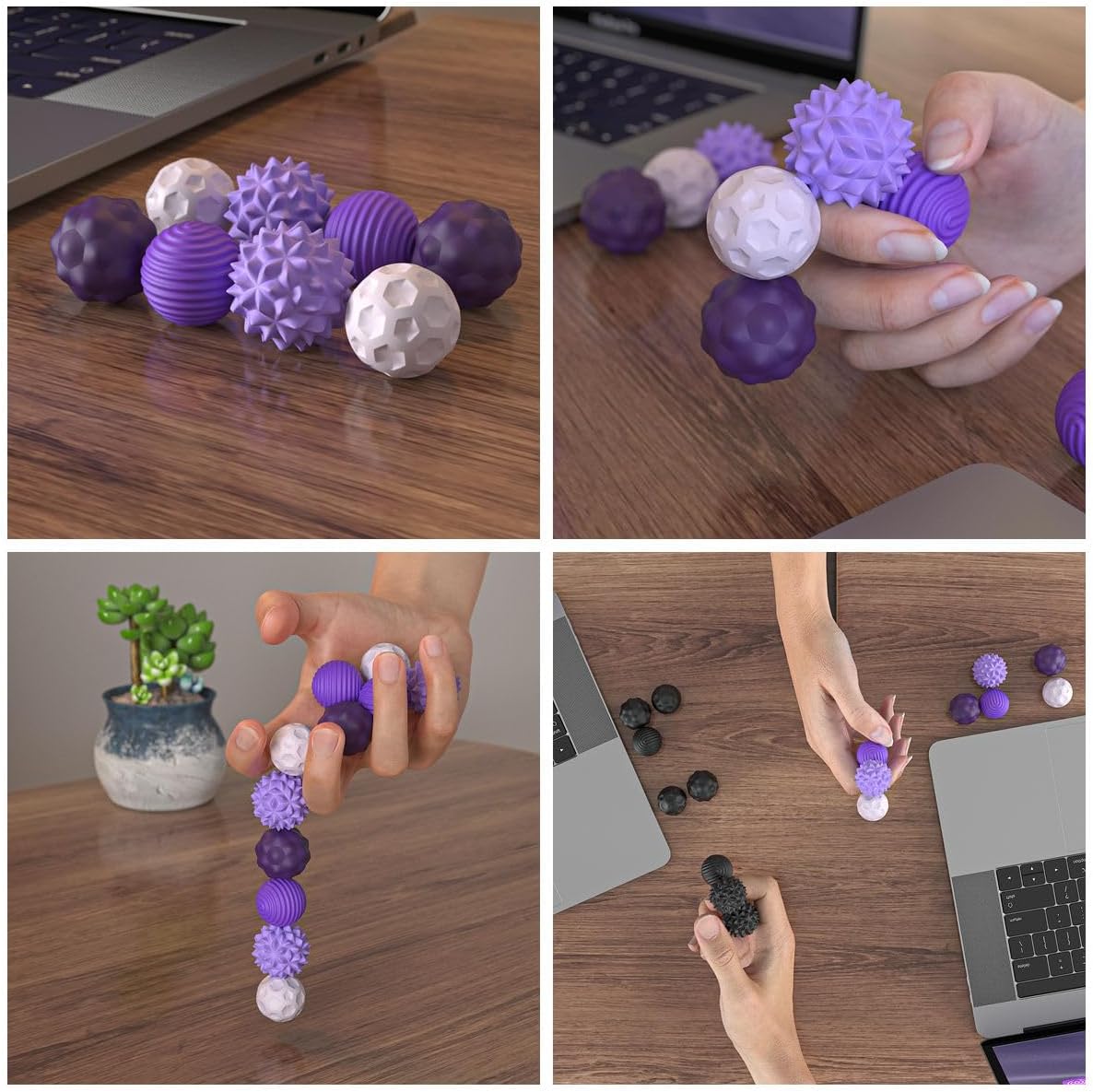 Thumbnail 6 de Magnetic Fidget Balls 8pcs weighted sensory toys