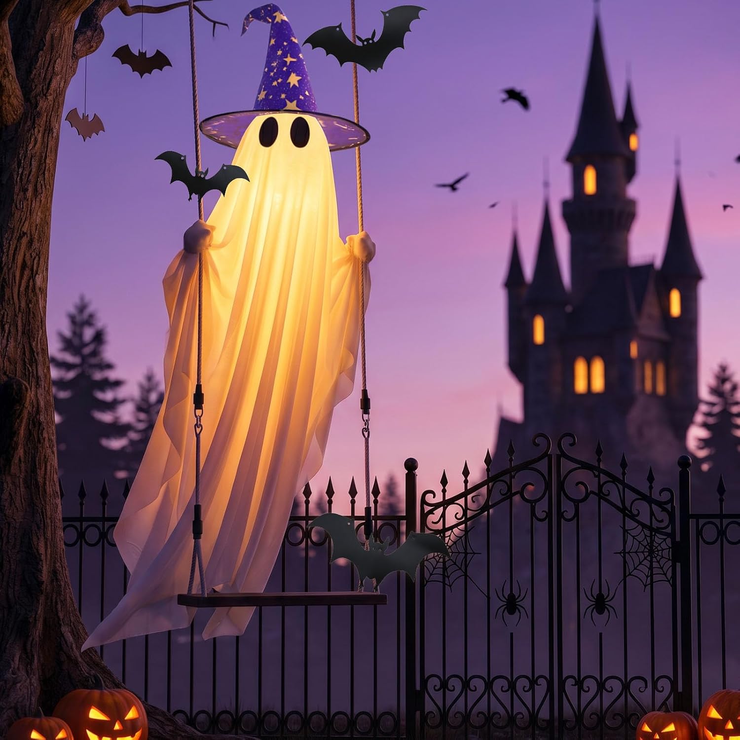 Detalle de Hanging Halloween Ghost Decor, 11-Foot