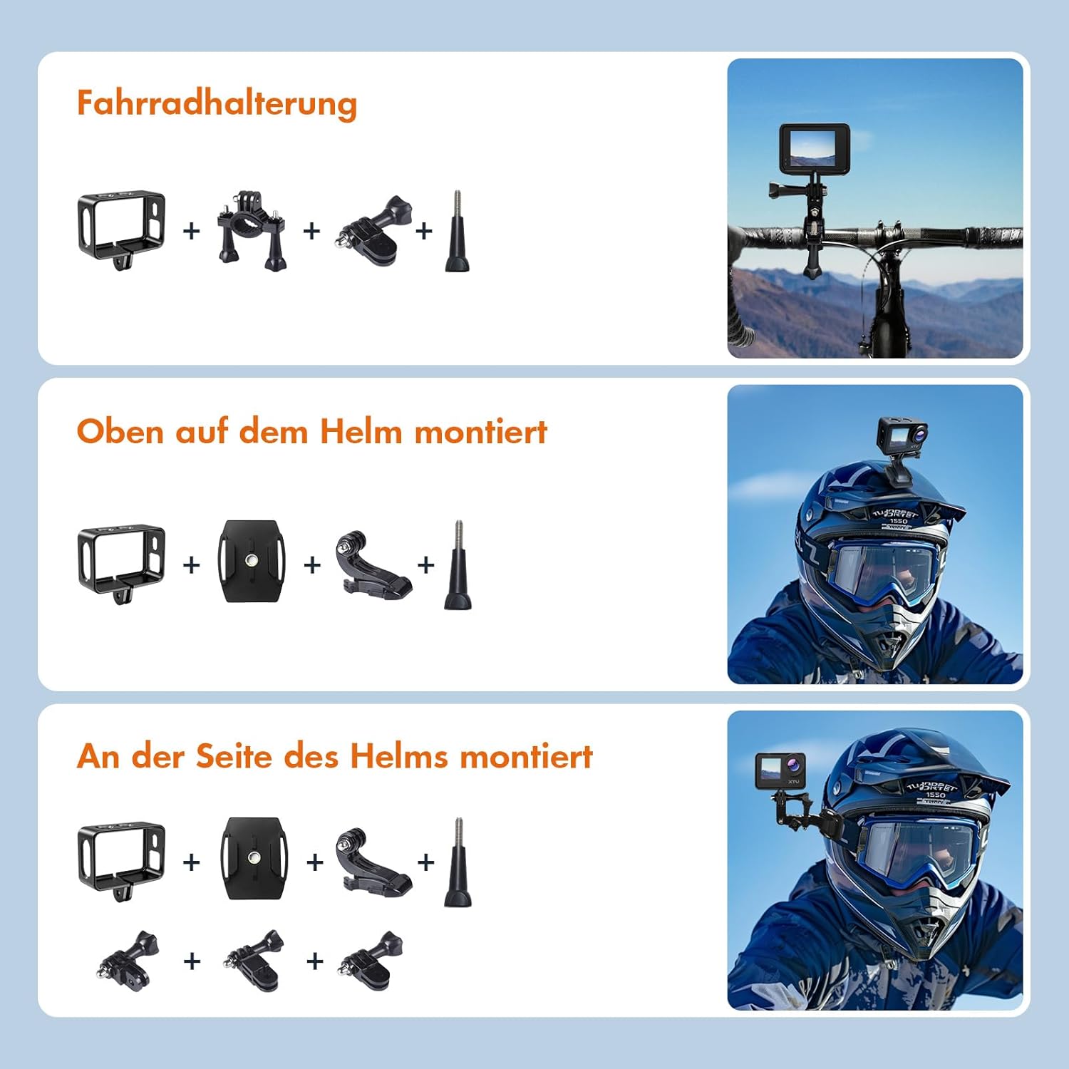 Thumbnail 5 de XTU S6 Action Cam 4K – 170° Weitwinkel, 40 m Unterwasser