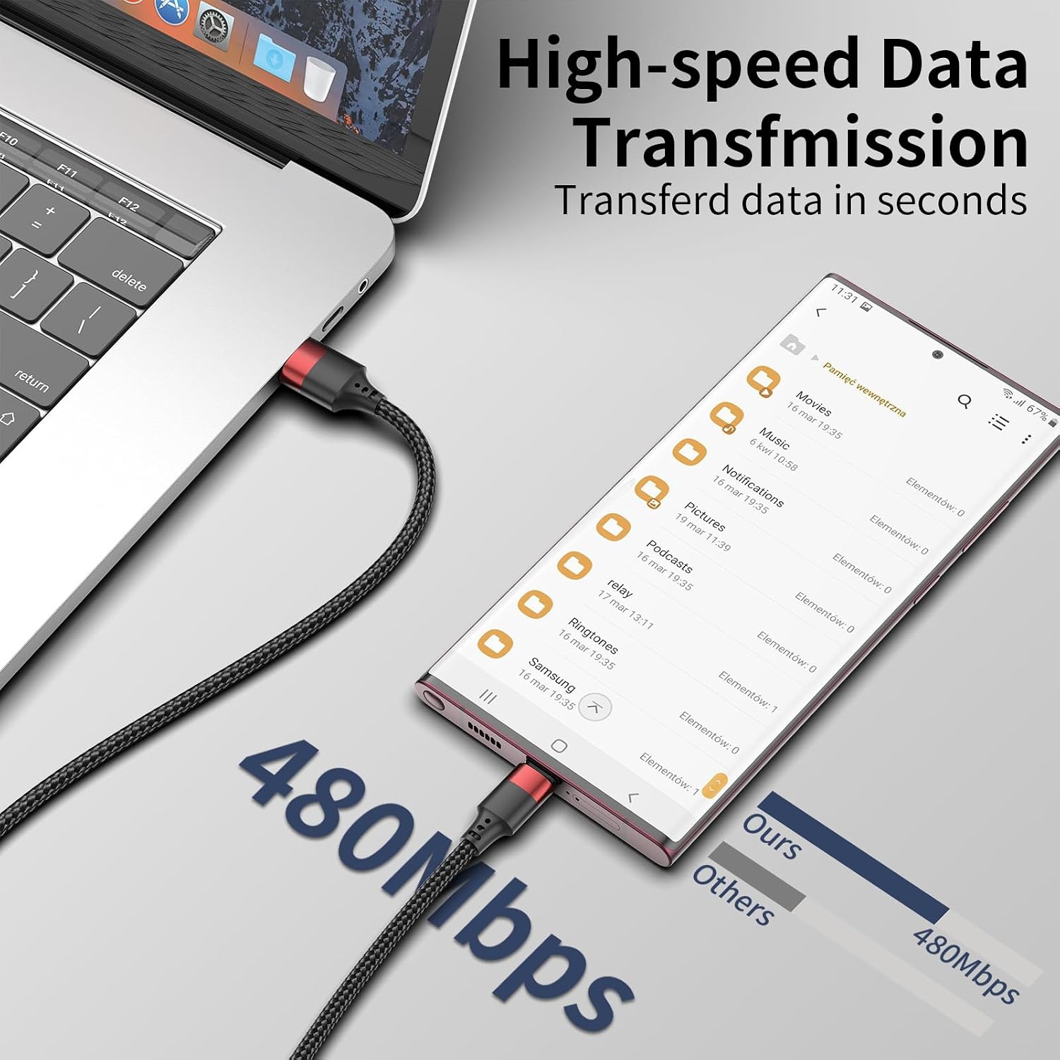 Thumbnail 6 de Short USB C Cable 20cm 2Pack — USB C cable