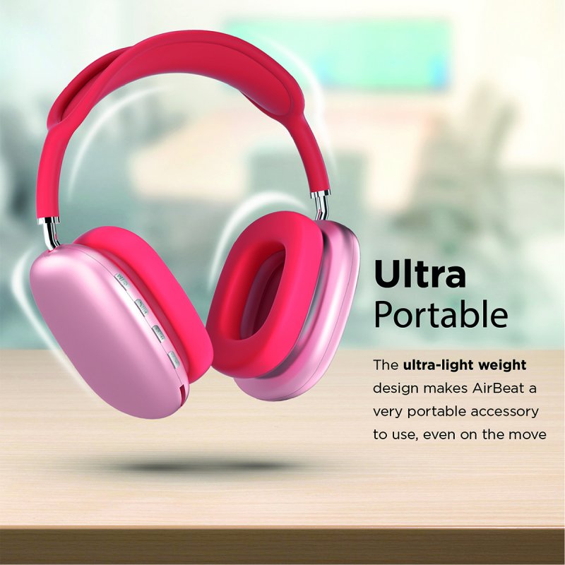 Thumbnail 3 de Promate AirBeat Auriculares inalámbricos rosa